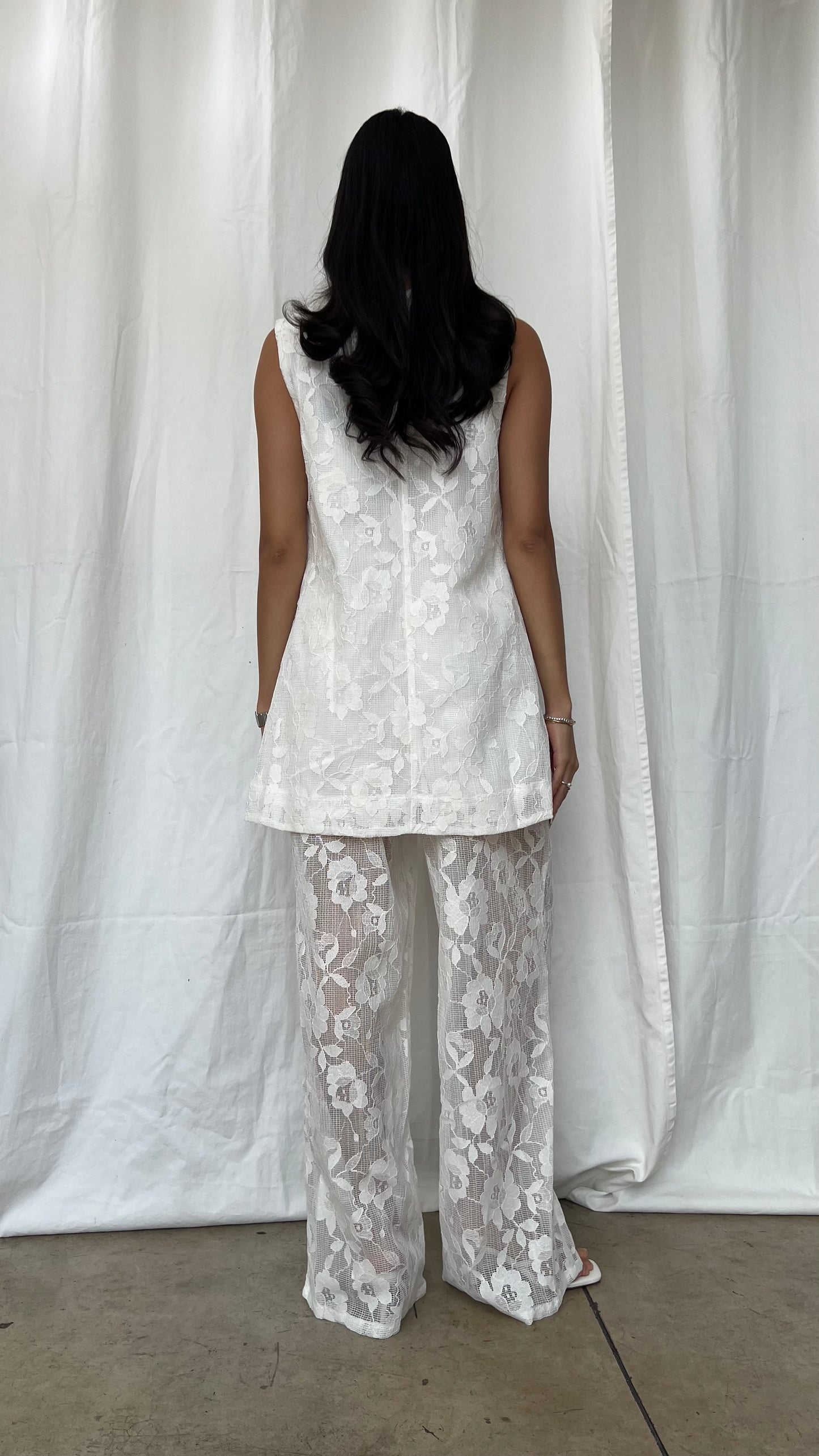 Set encaje blanco