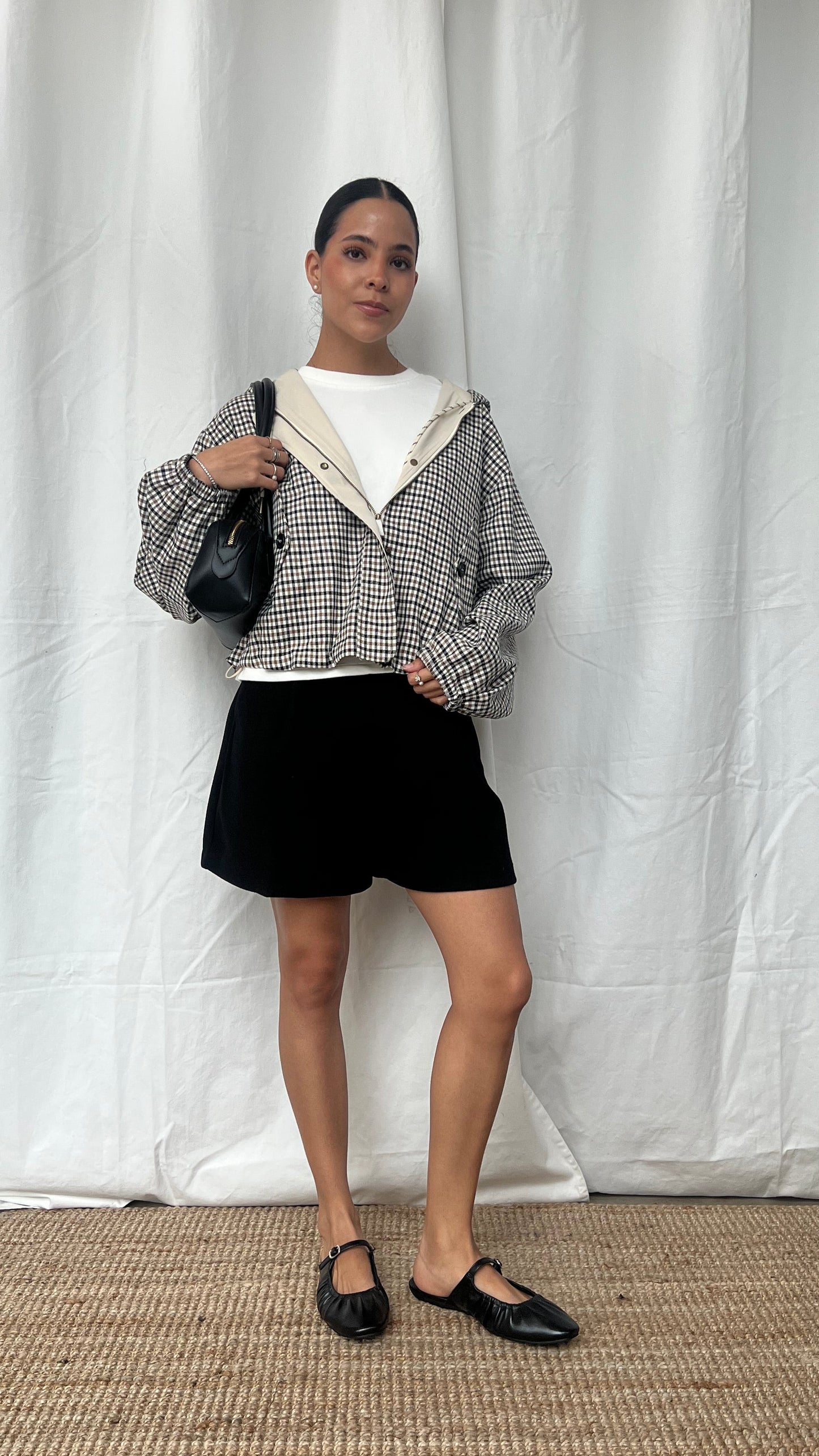 Short sastrero tipo lana black