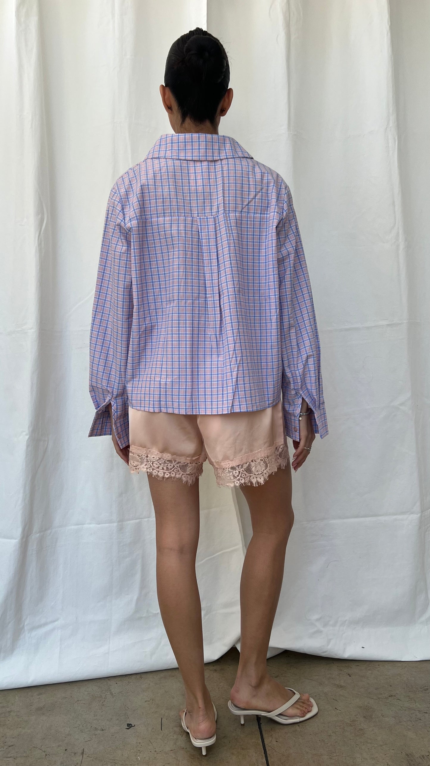 Camisa rosa cuadros