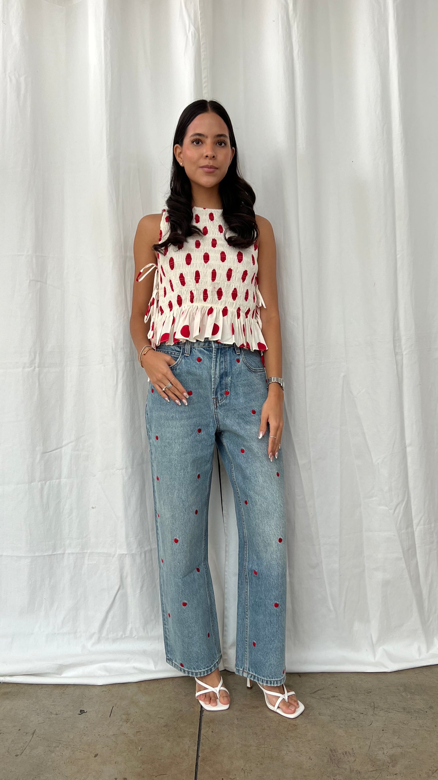Blusa Polka red