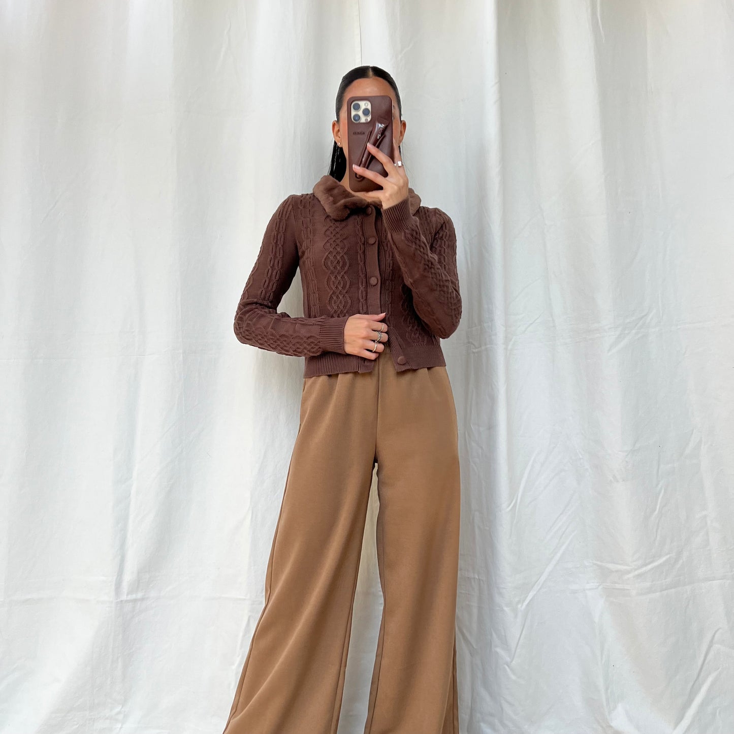 Suéter cuello afelpado