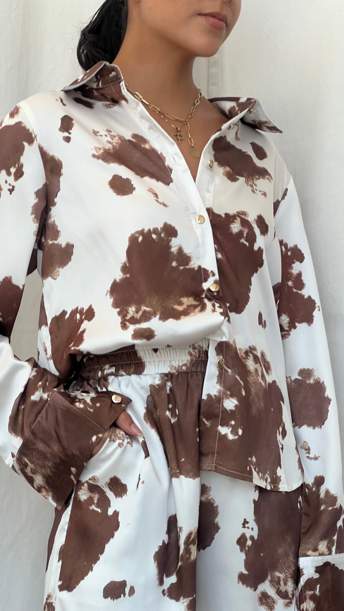 Set de blusa y pantalón cow