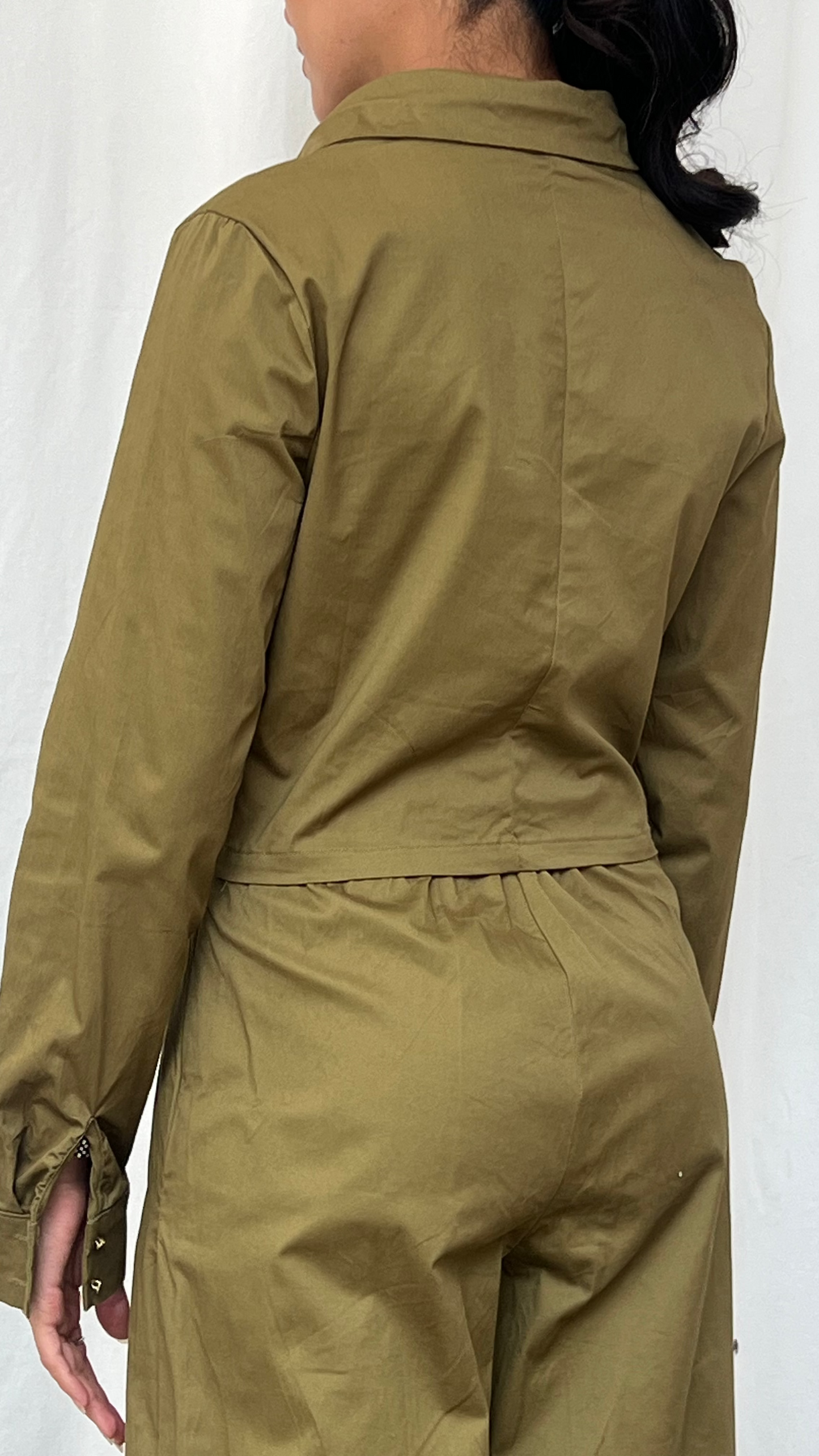 Set de blusa y pantalón verde