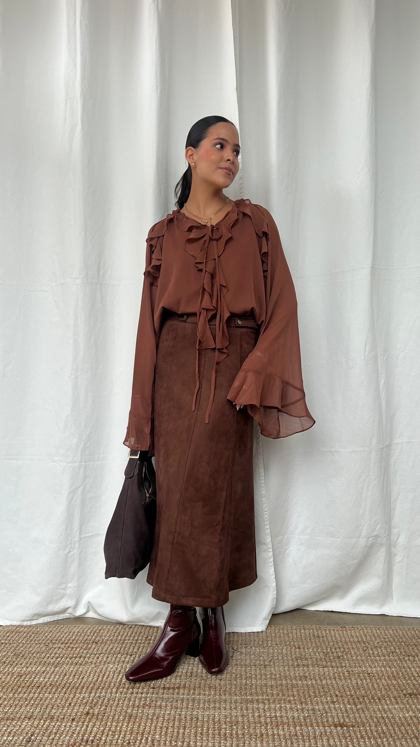 Blusa Olanes terracota