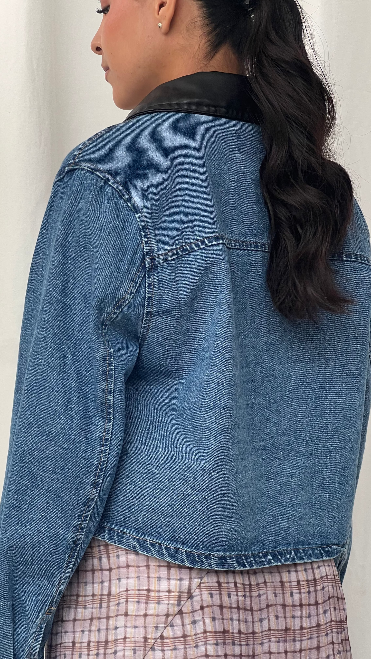 Chamarra denim azul