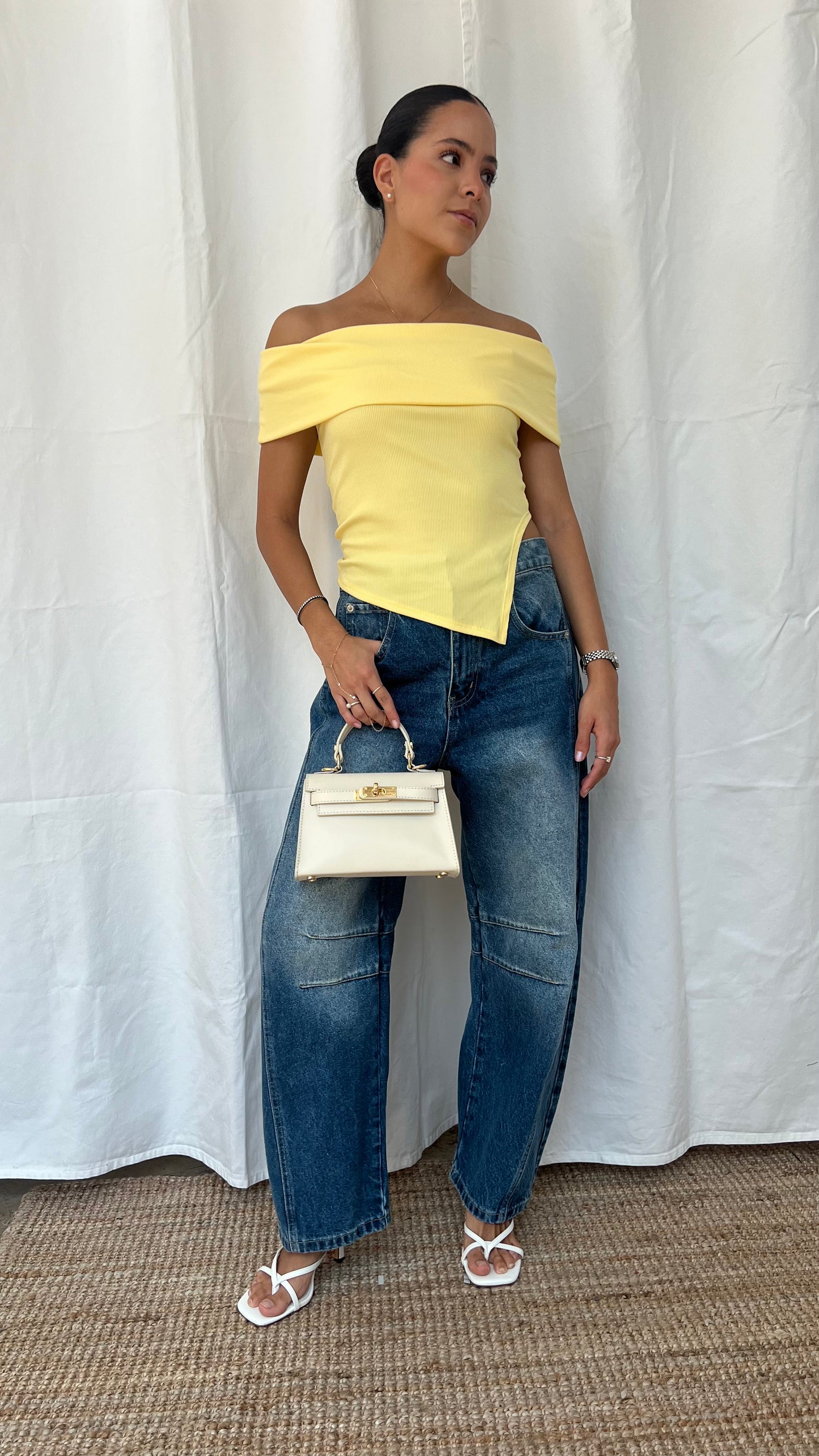Top asimétrico Yellow