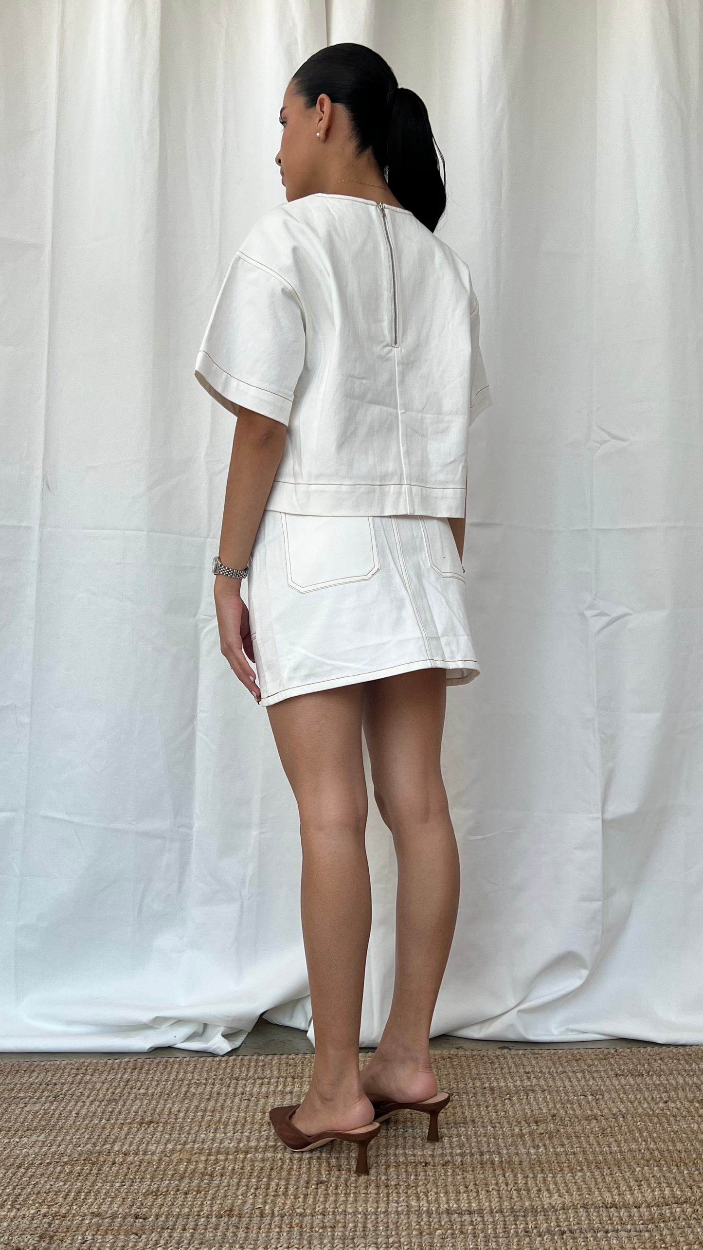 Set de Mezclilla Blanco