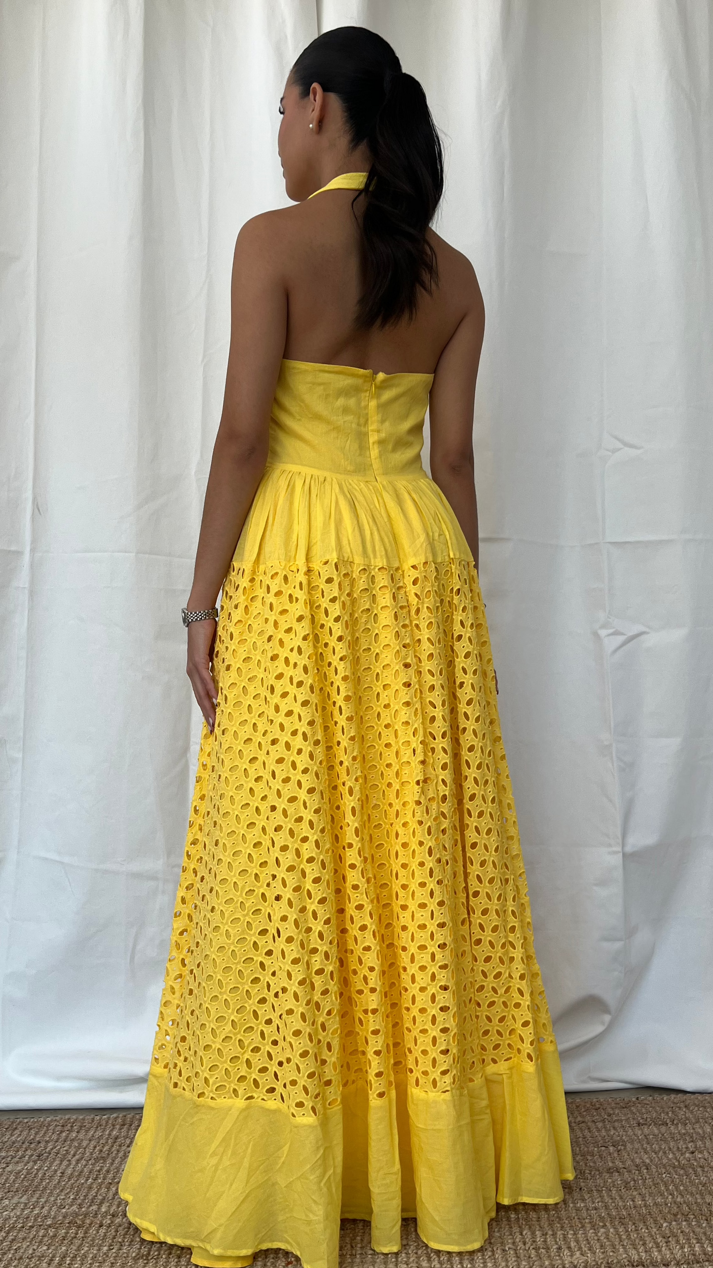 Vestido maxi Amarillo