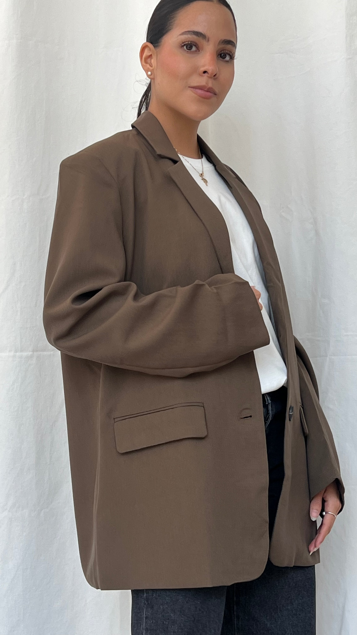 Blazer oversize green