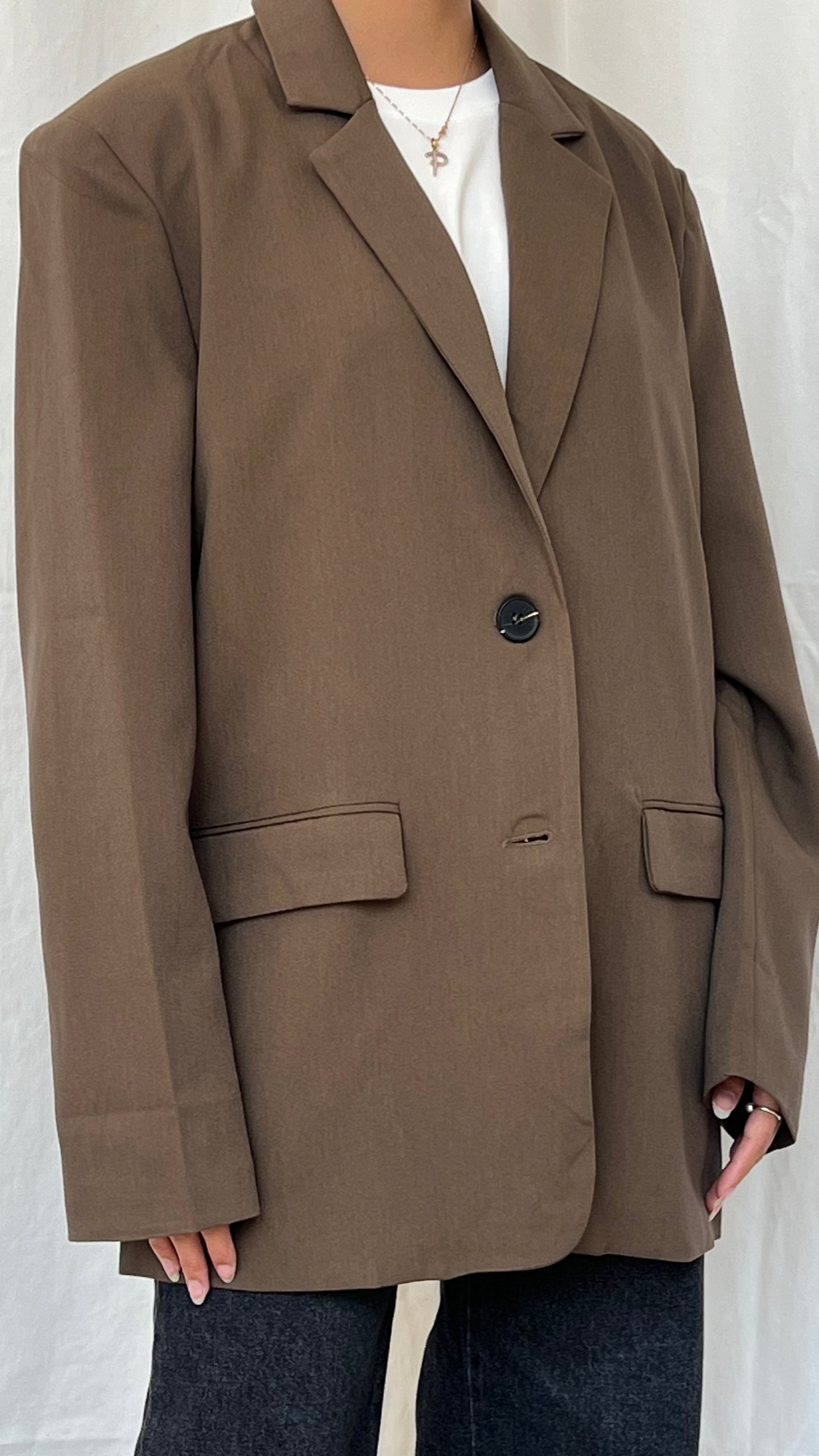 Blazer oversize green