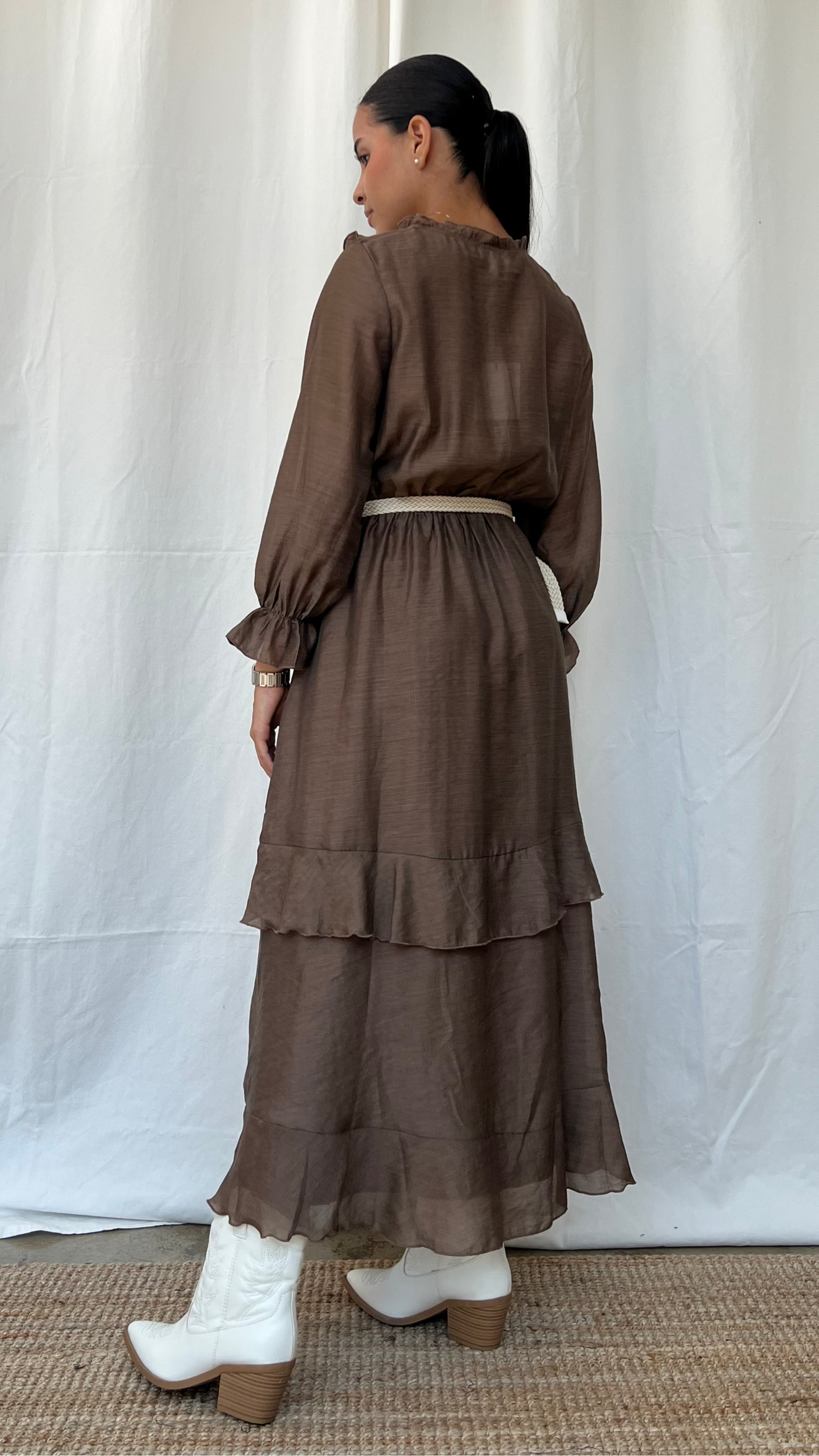 Vestido boho chocolate