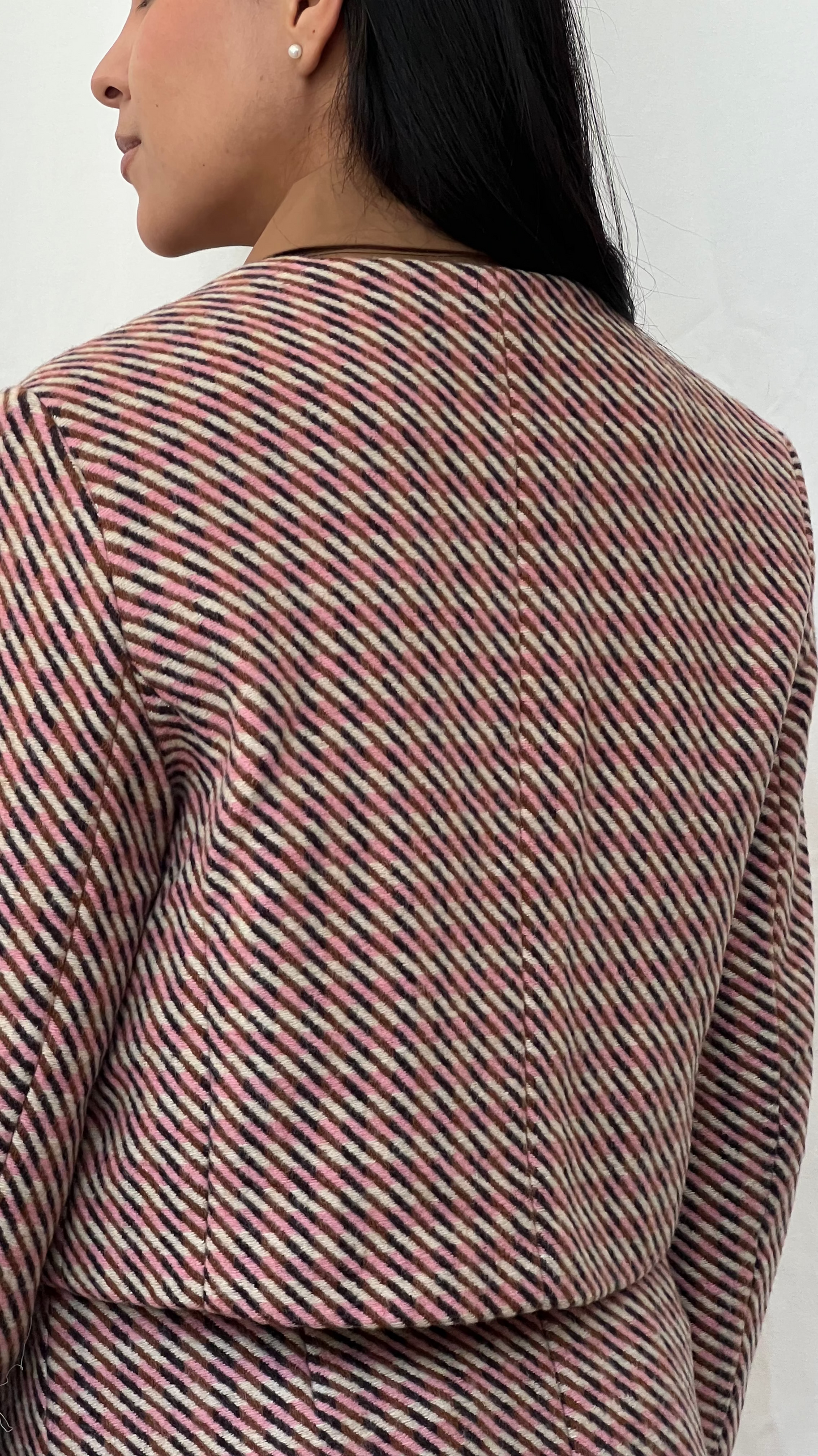 Chaqueta tweed a cuadros