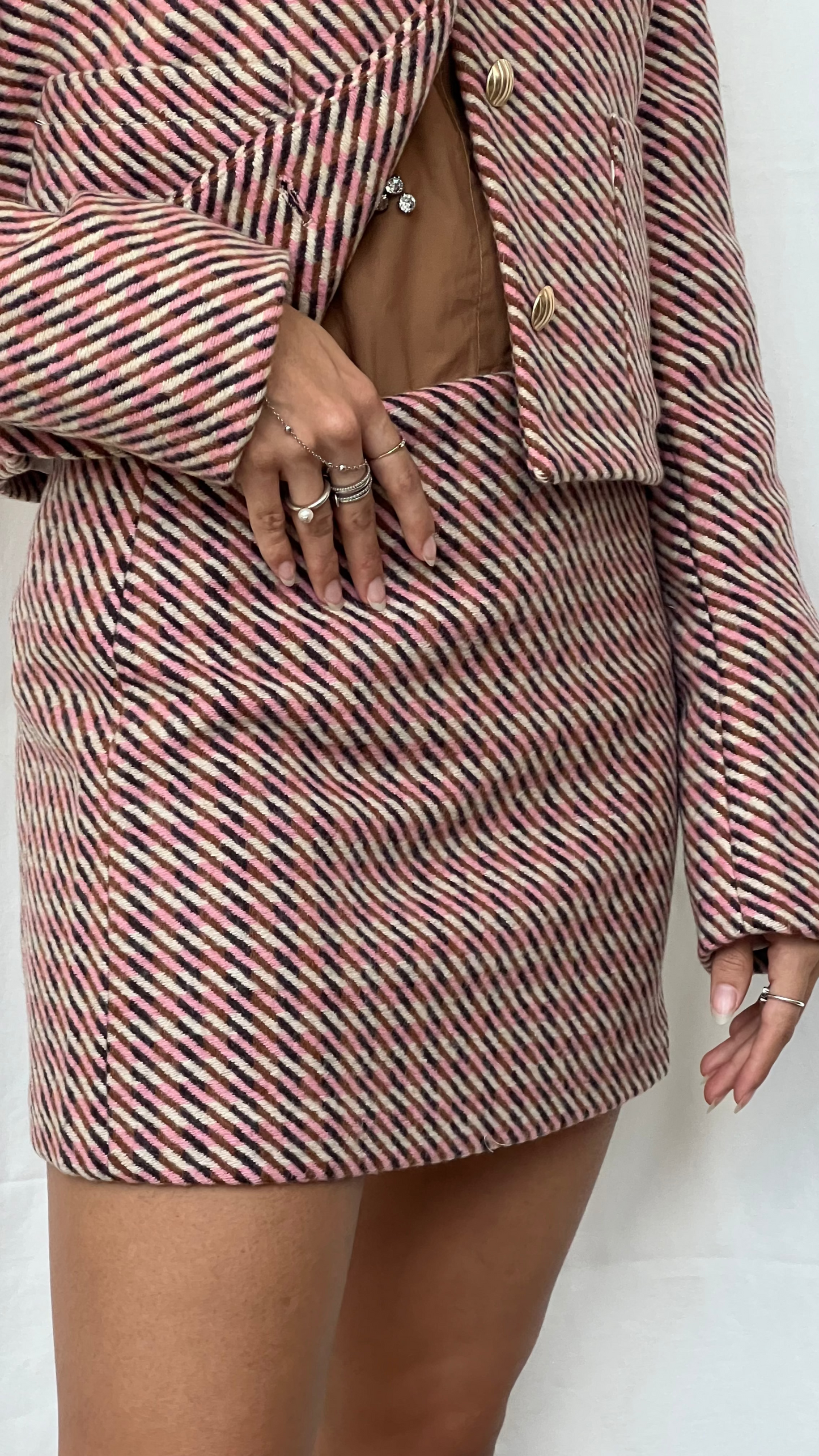 Mini Falda tweed a cuadros