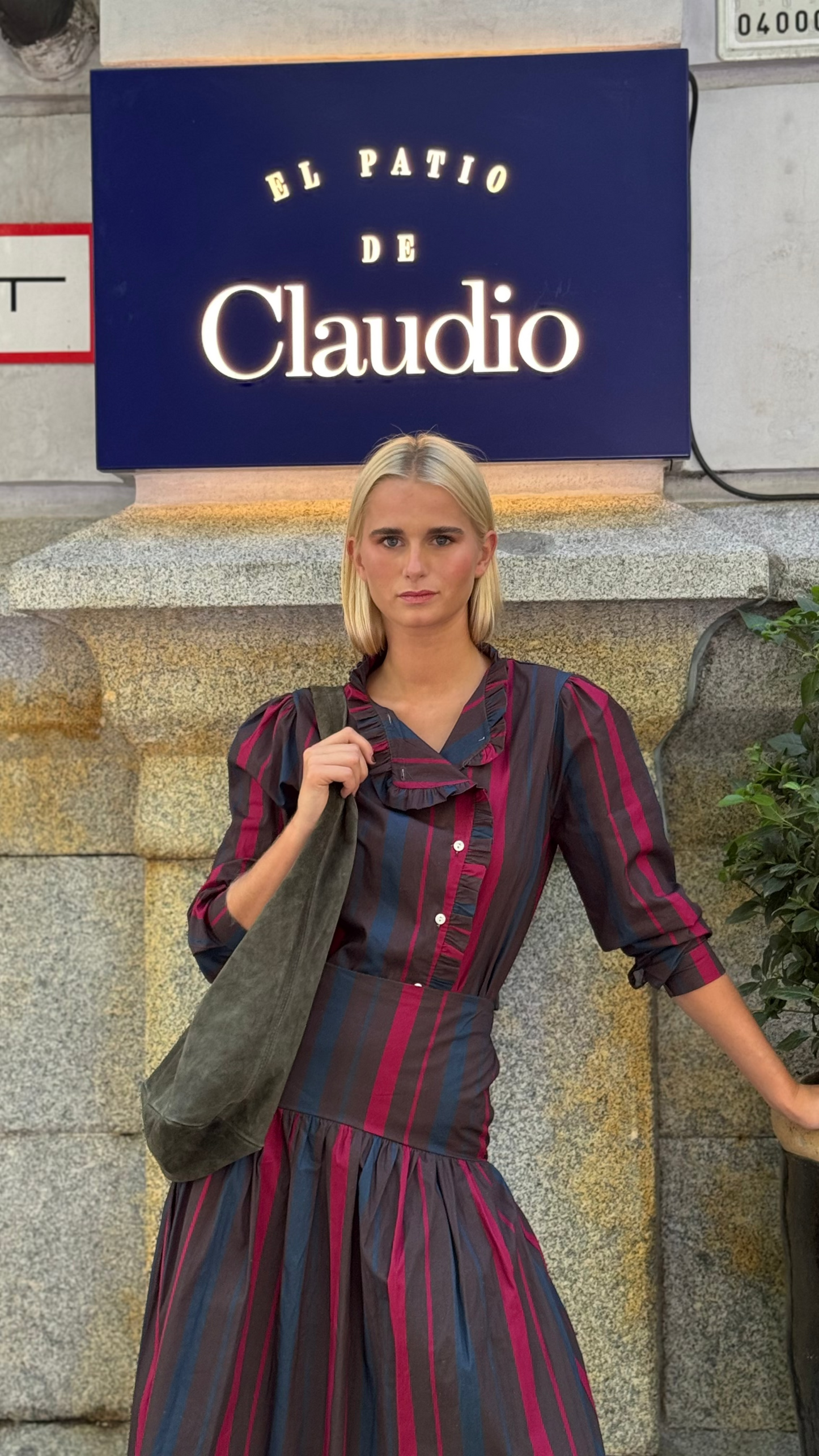 Blusa a rayas bicolor red