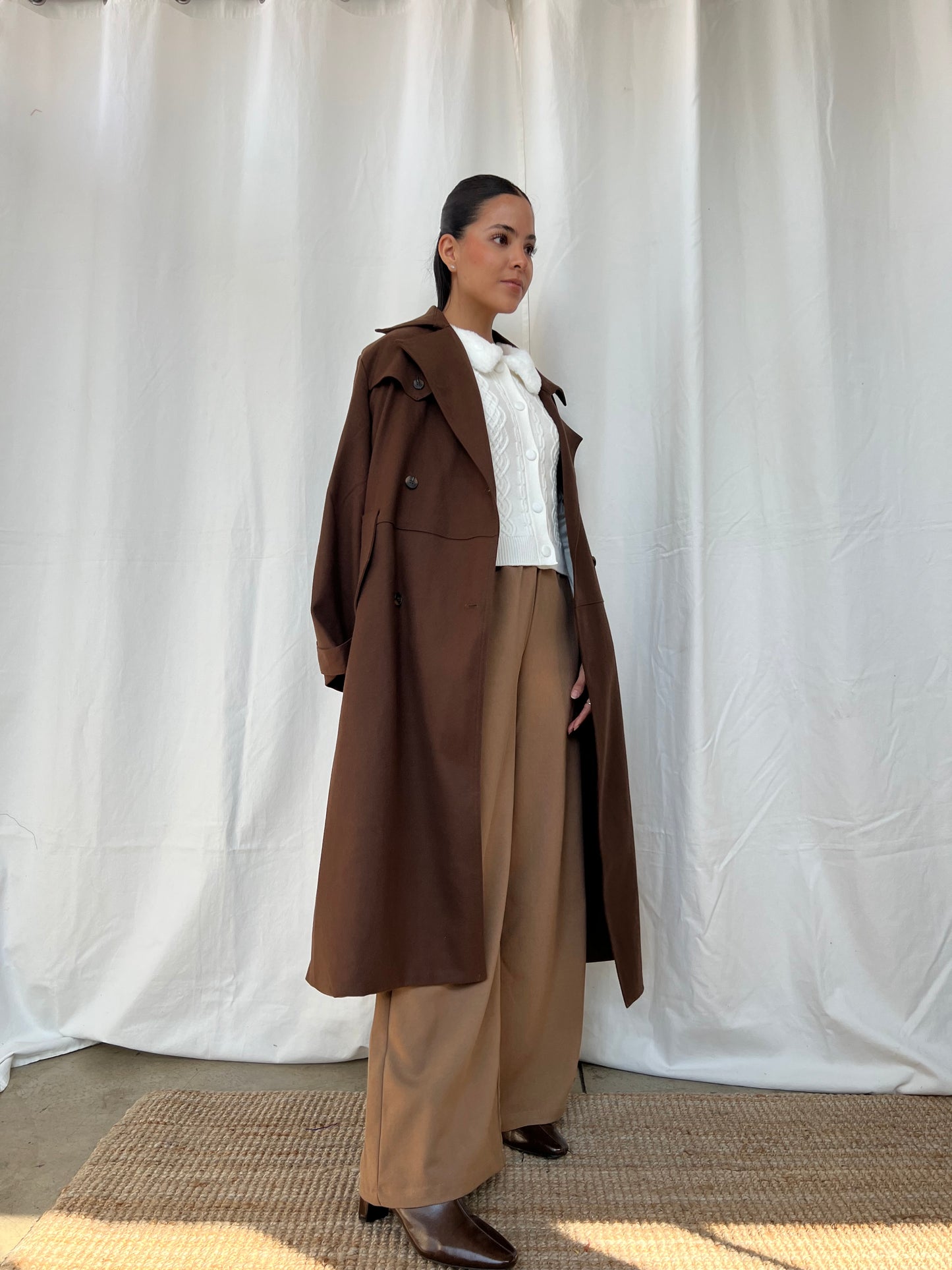 Trench coats midi café