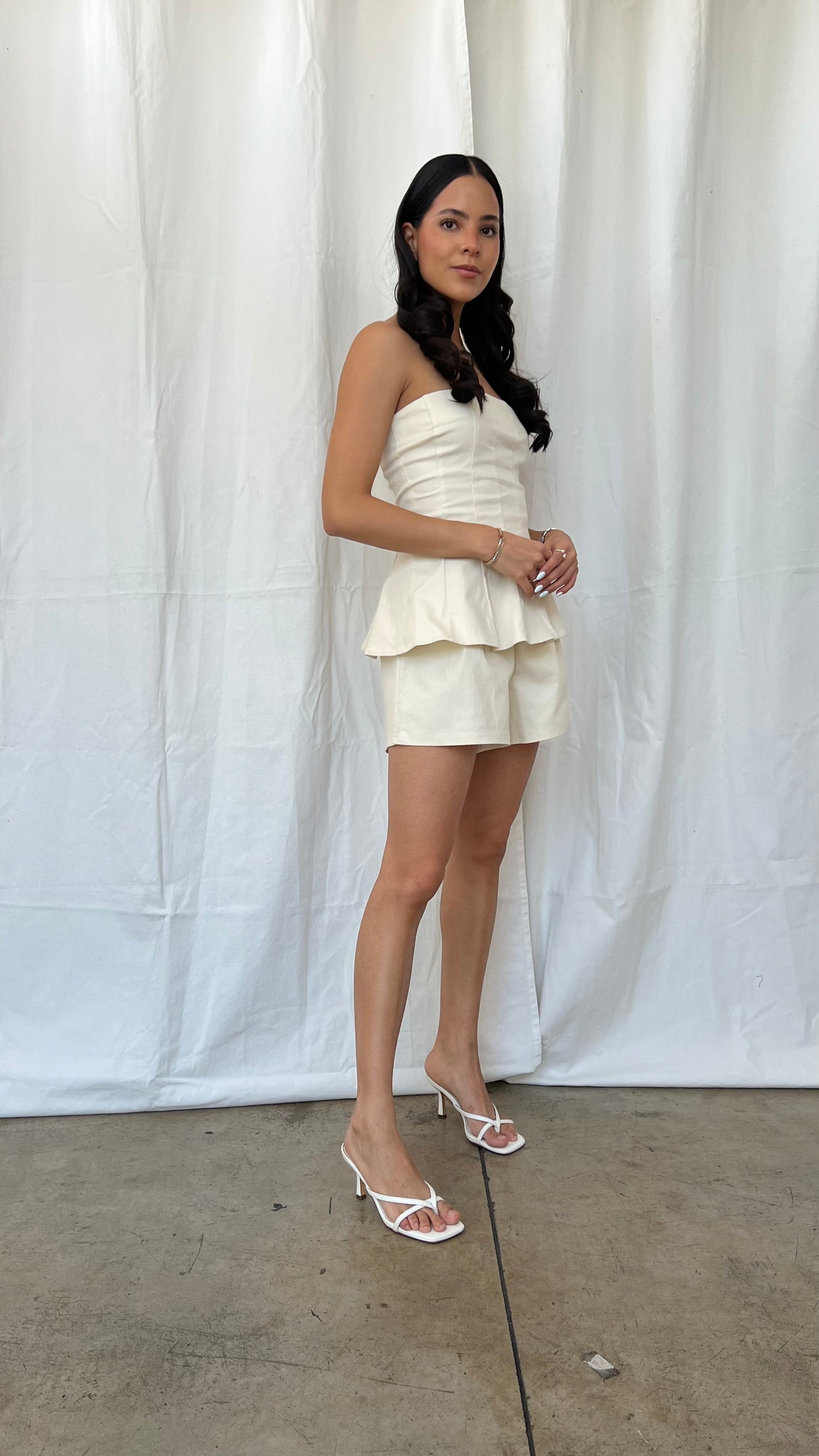 Set crema short