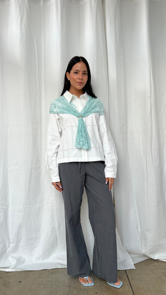 Pantalón cuadros azul