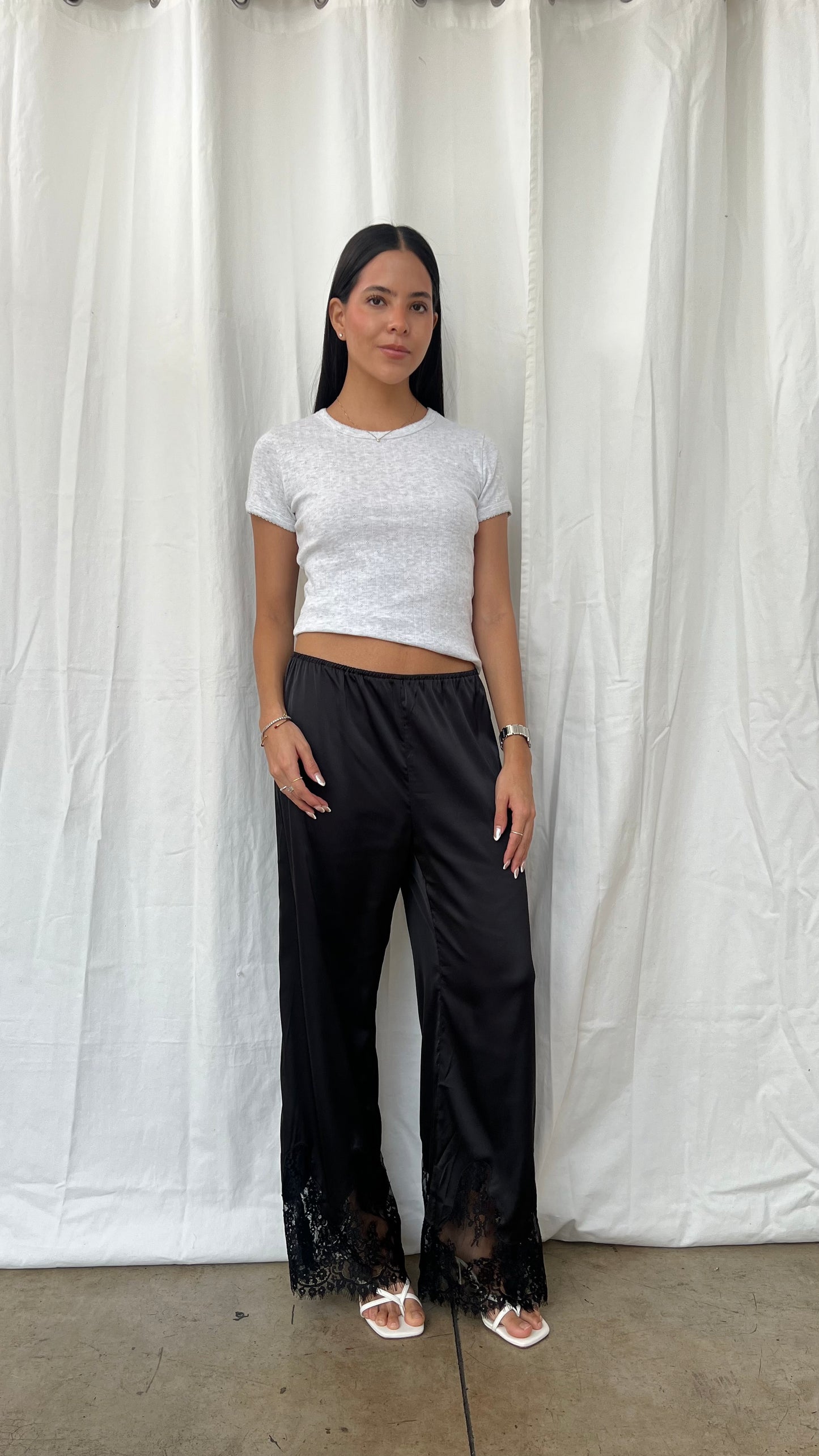Pantalón Satin negro