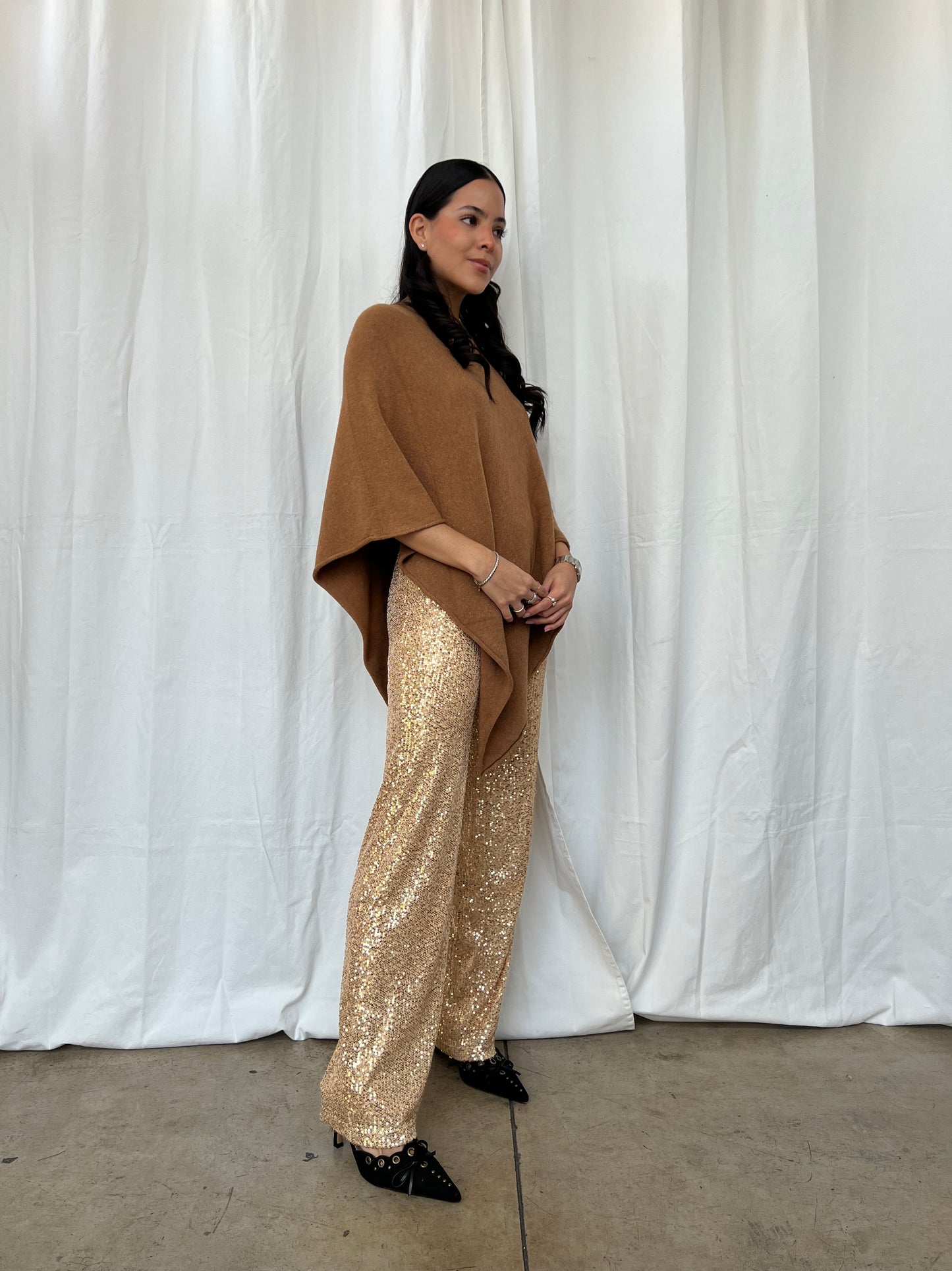 Poncho punto clásico