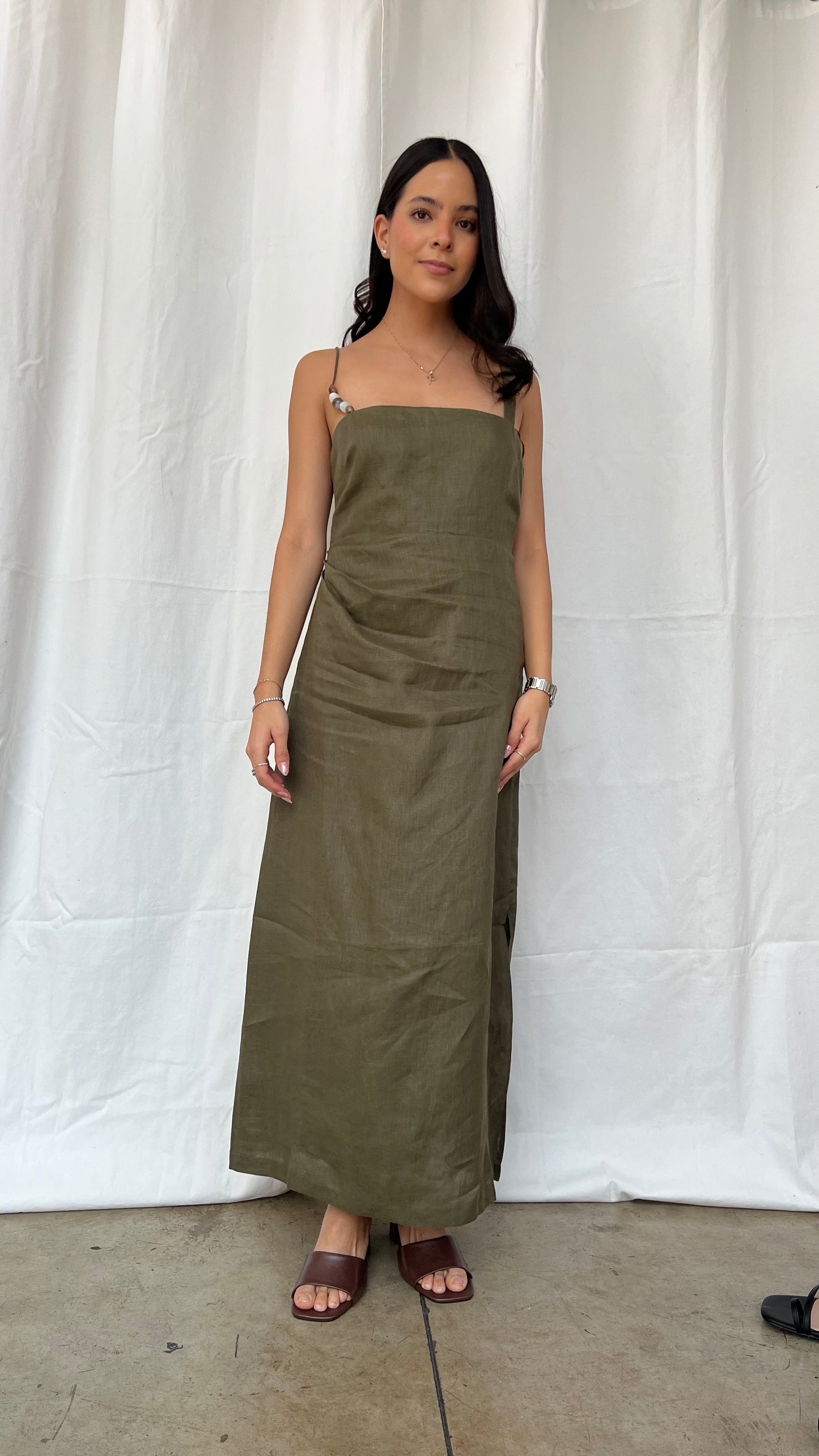 Vestido olivo