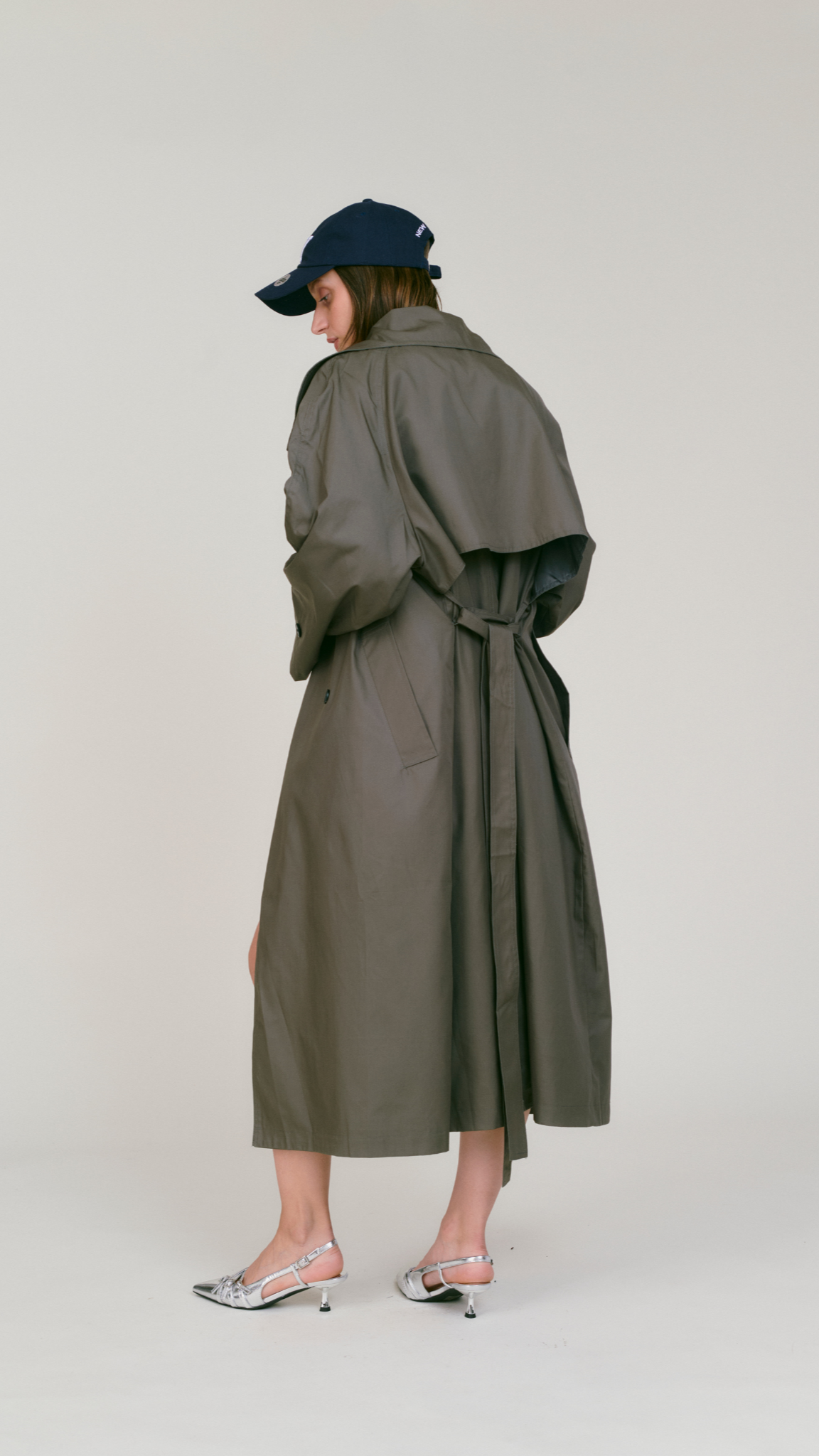 Gabardina Gris