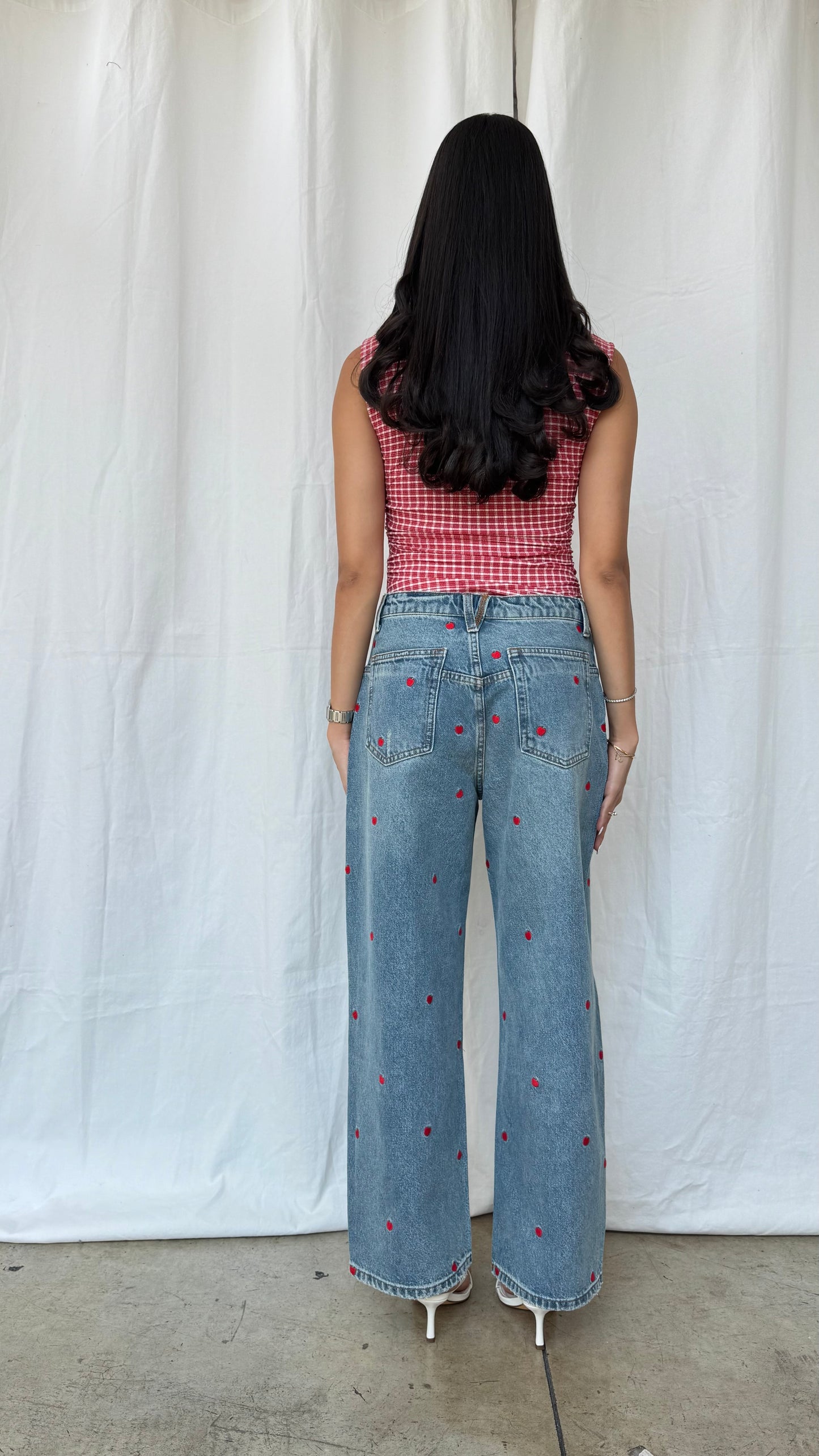 Jeans denim apple