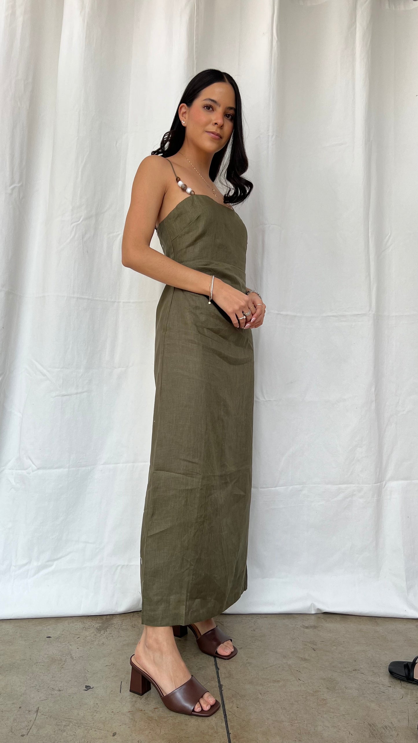 Vestido olivo