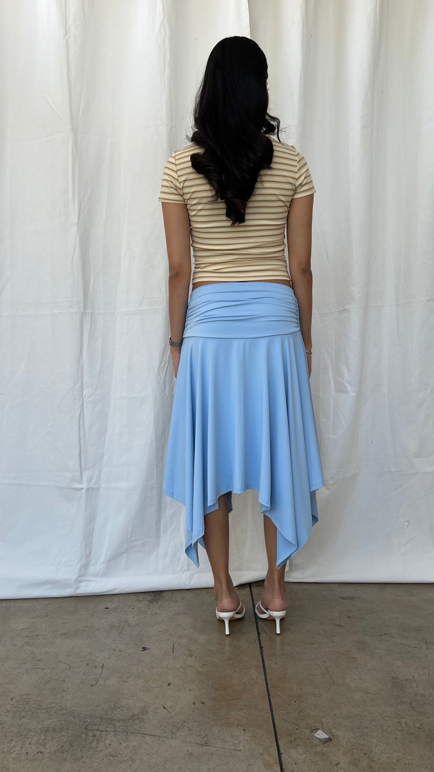 Falda azul