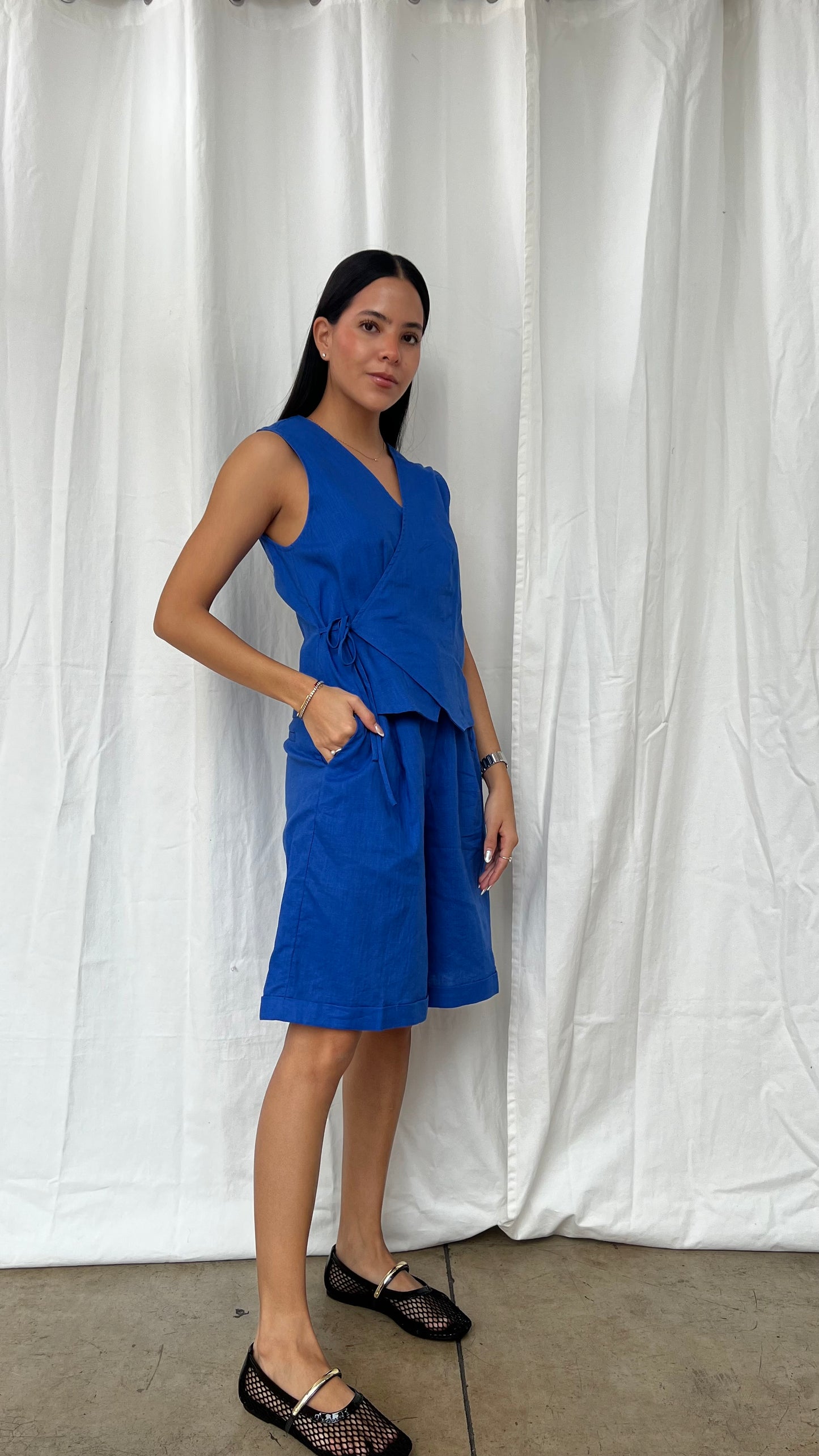 Frnch chaleco azul