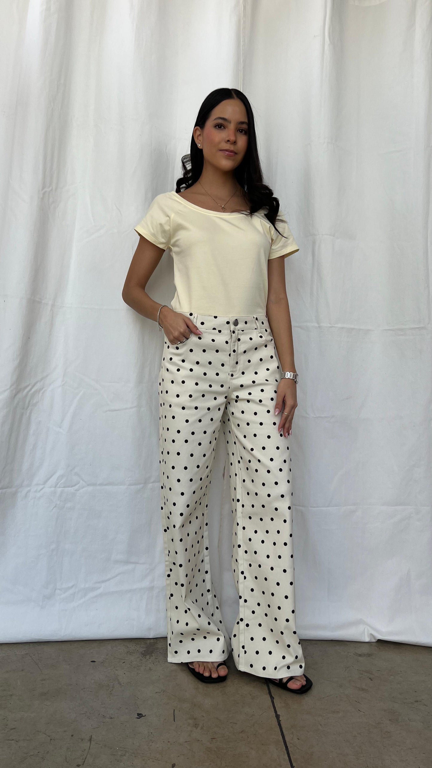 Polka dots pantalón