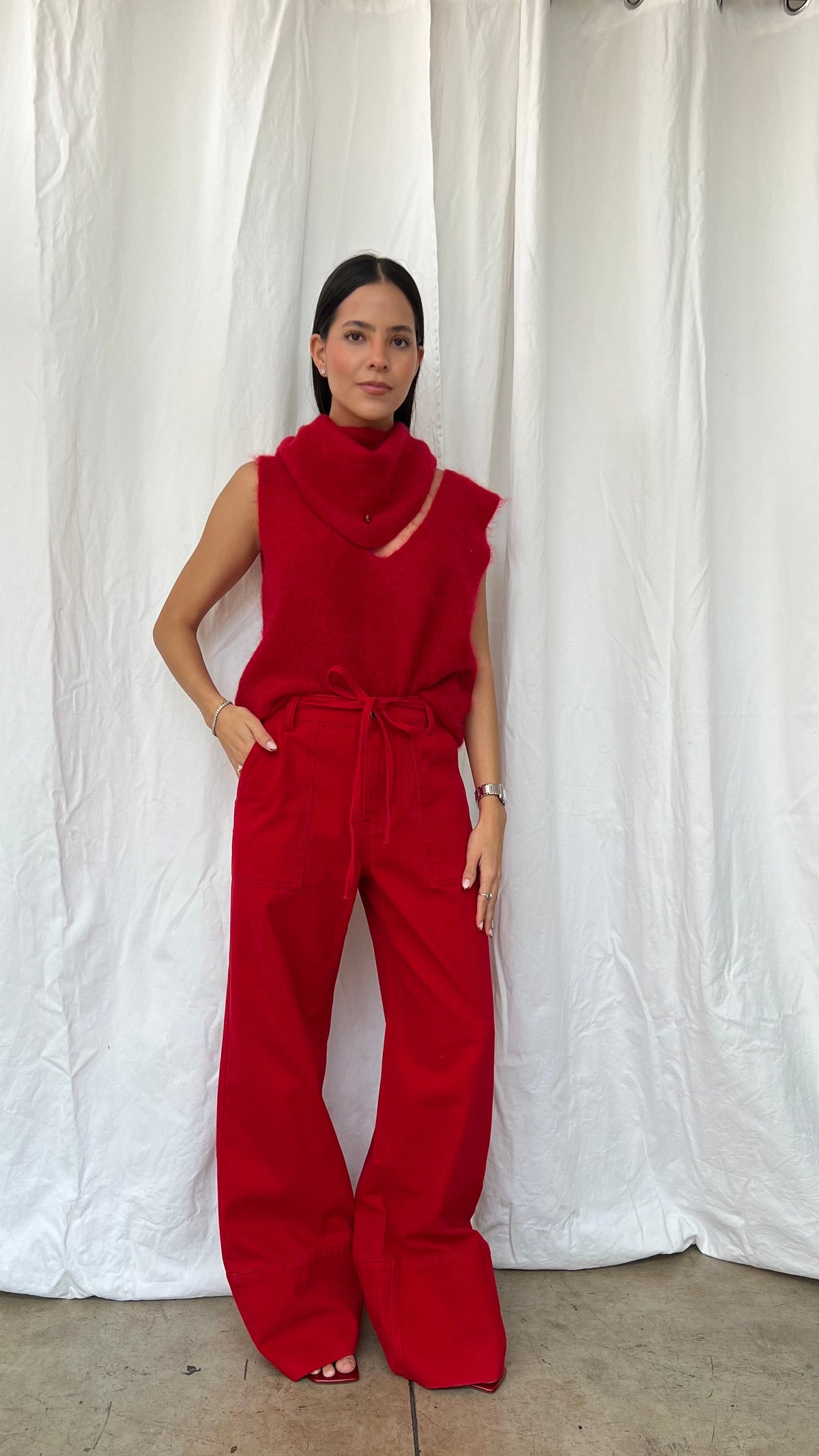 FRNCH Jeans rojo
