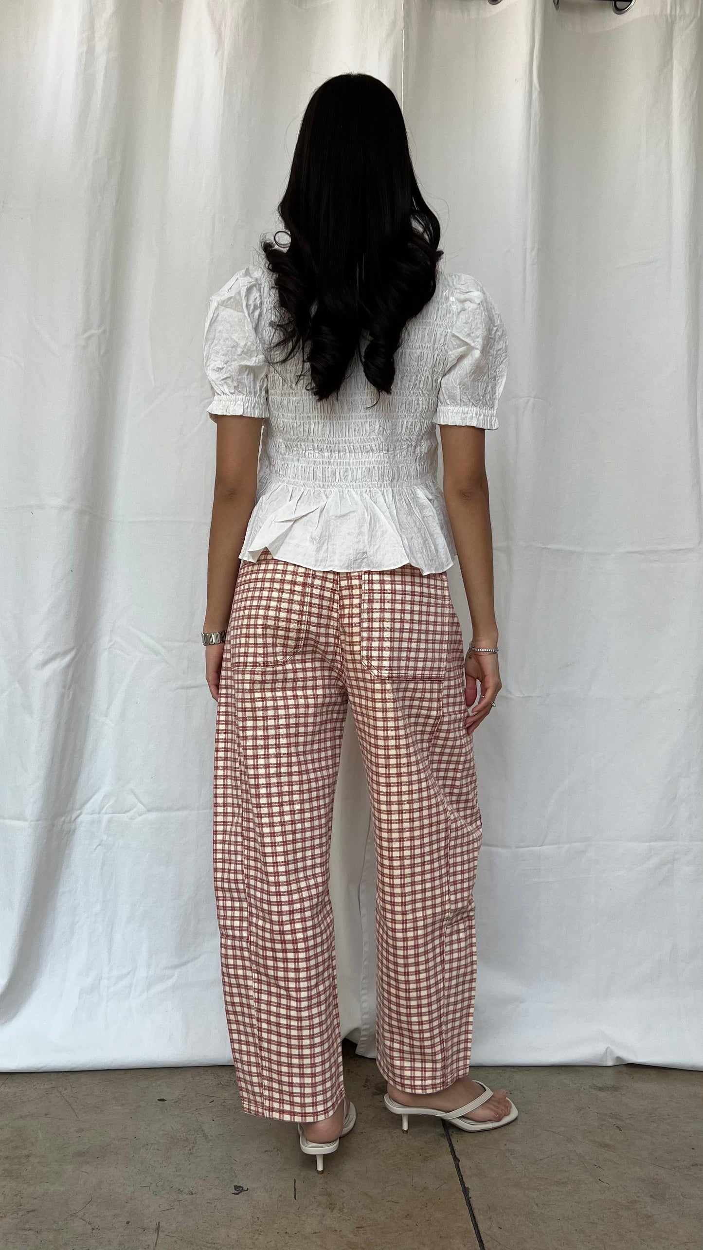 Barrel Vichy pant