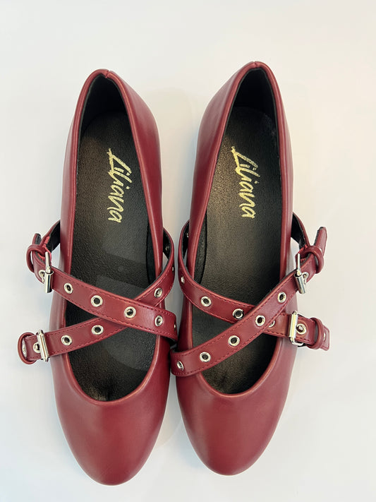 Flats Burgandy