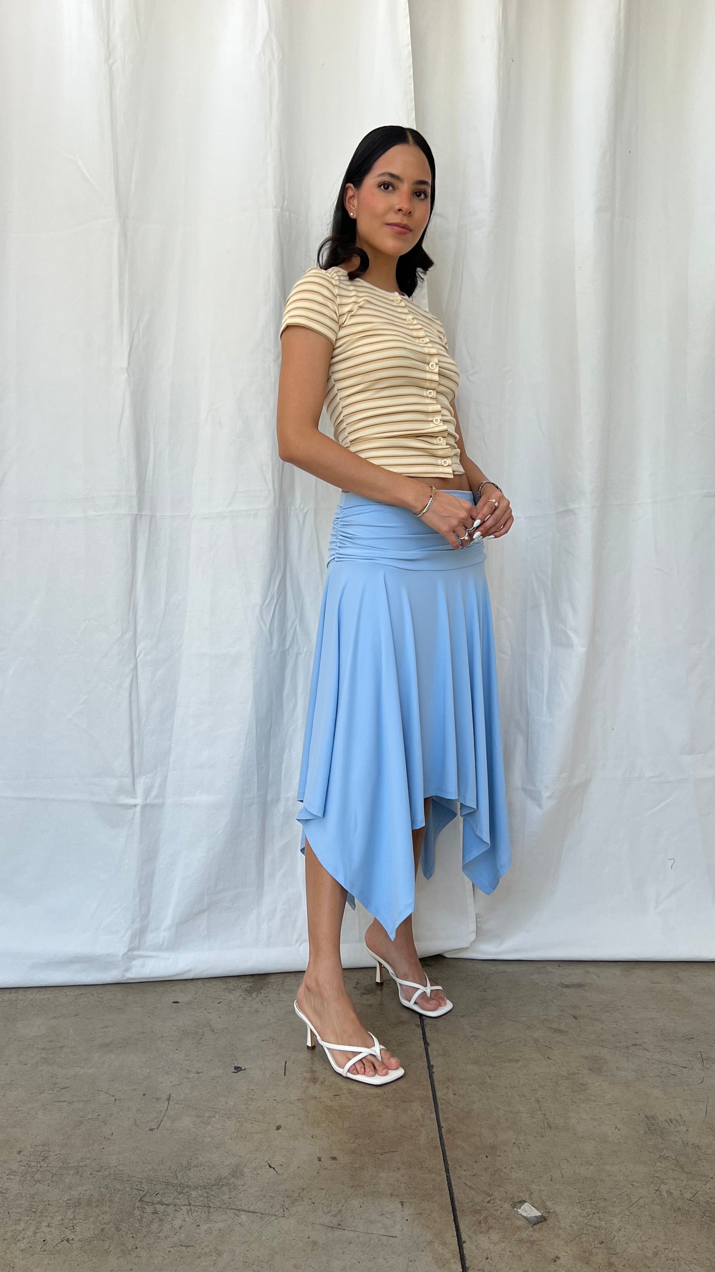Falda azul