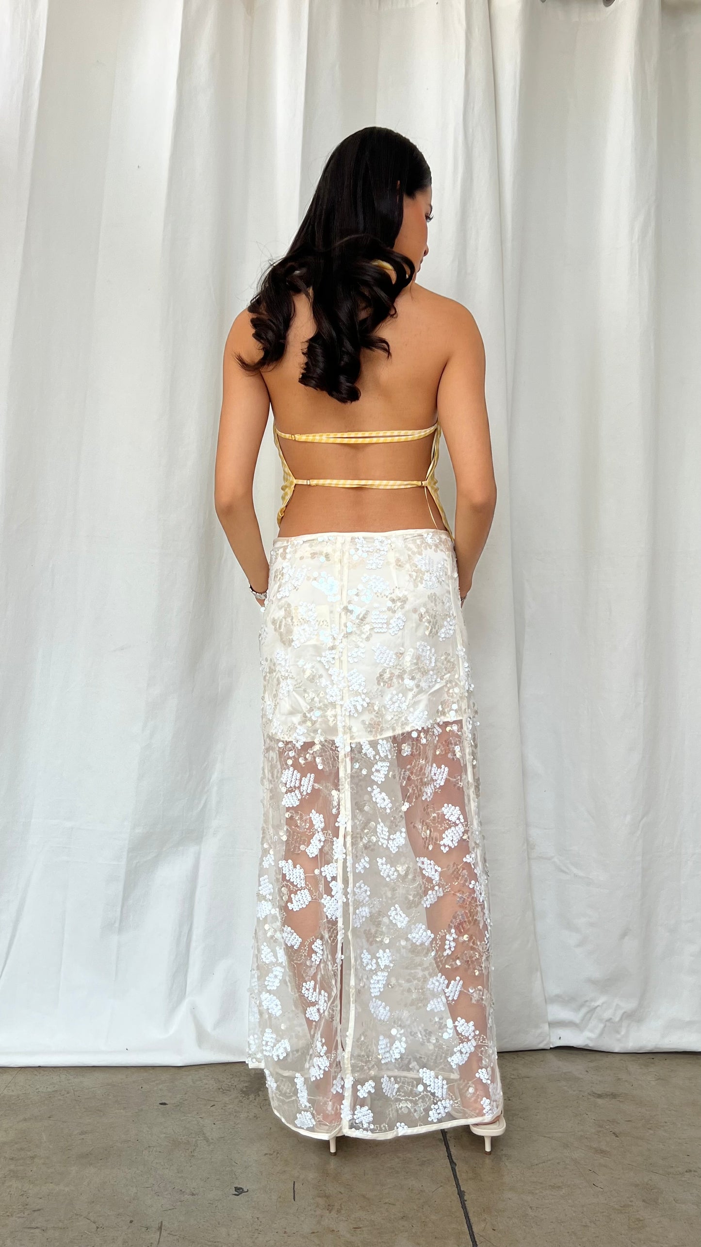 Falda transparente