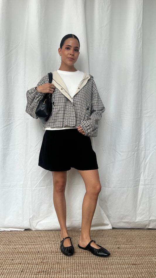 Short sastrero tipo lana black