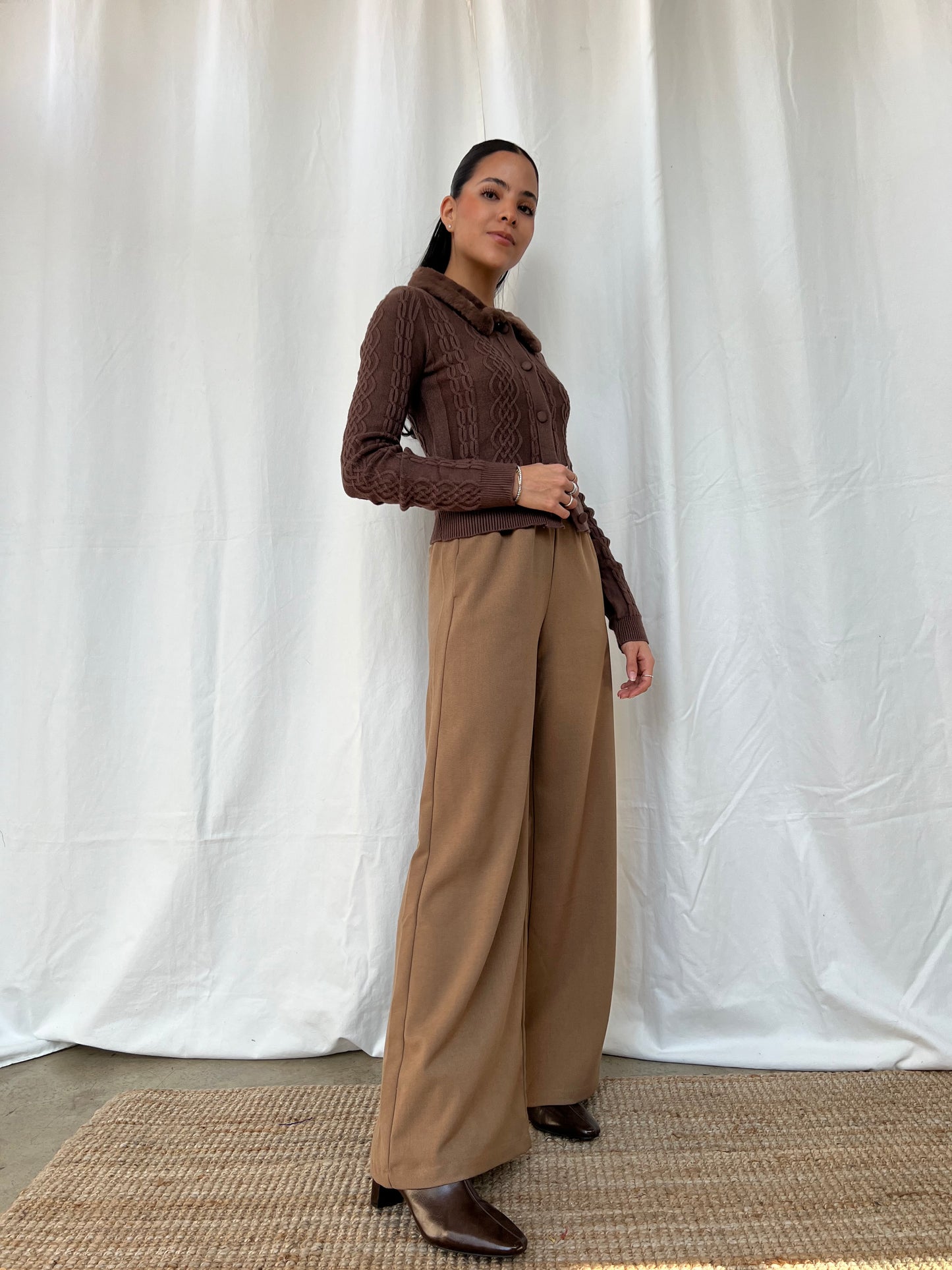 Suéter cuello afelpado