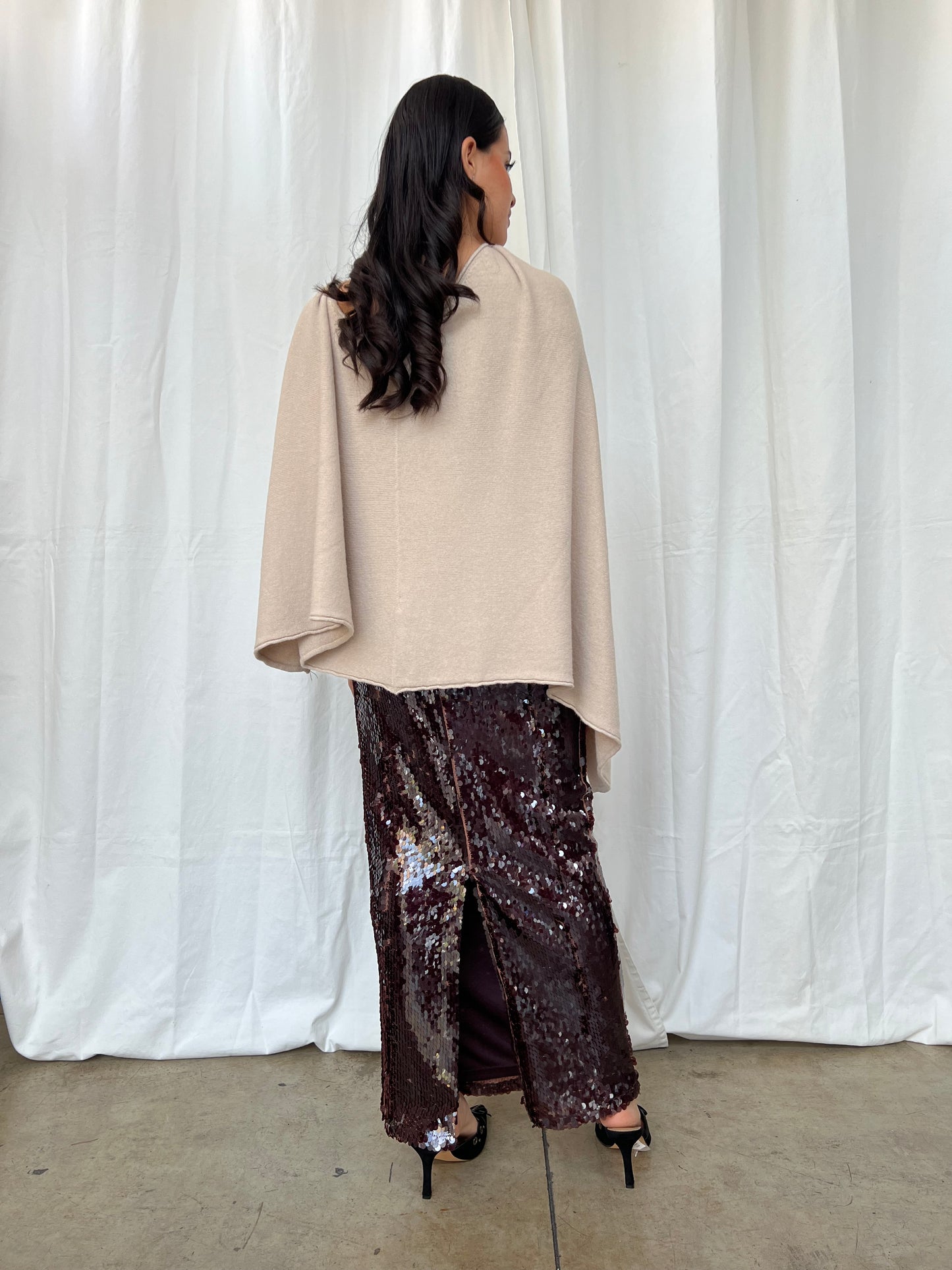 Poncho punto clásico