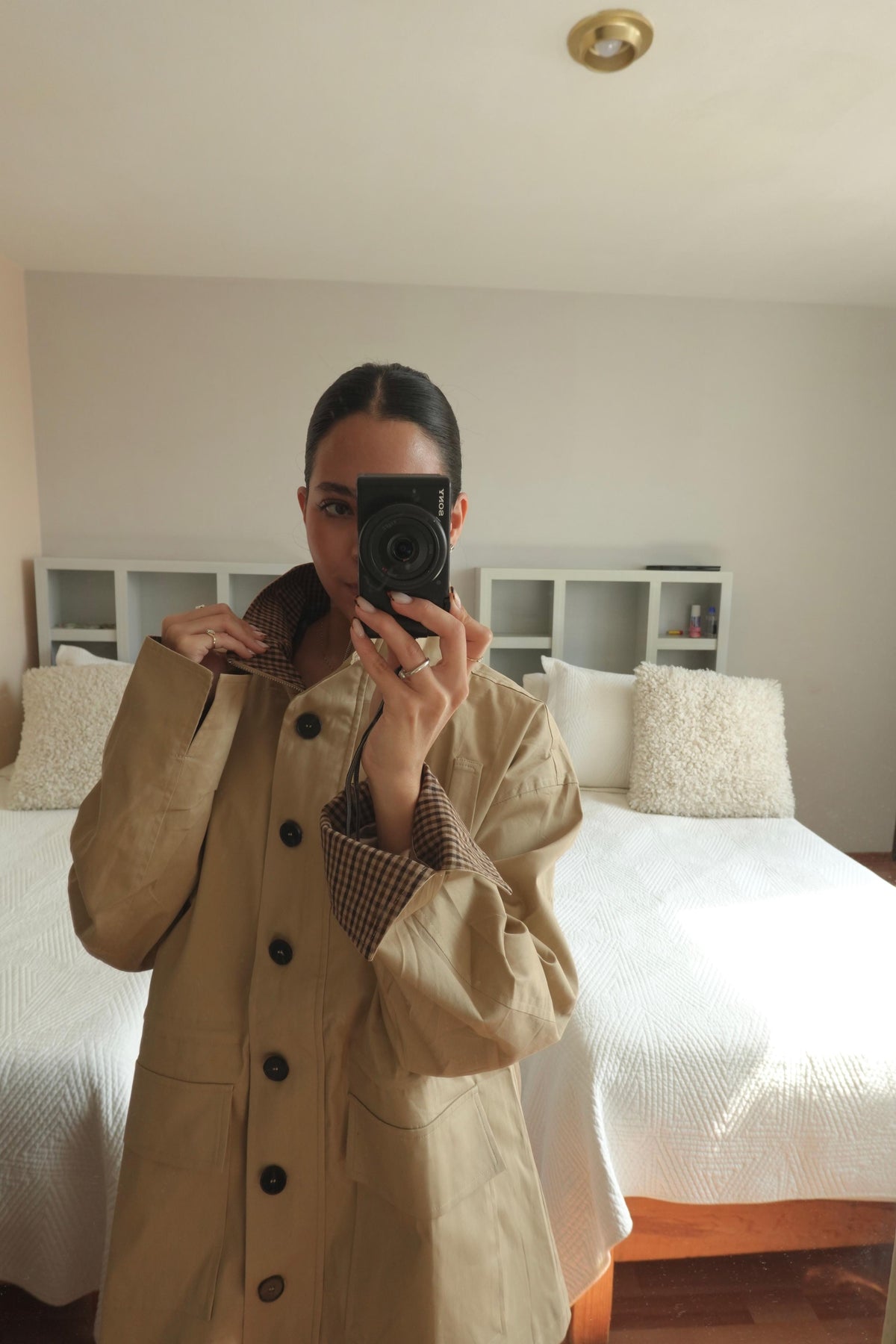 Jacket con cuadros