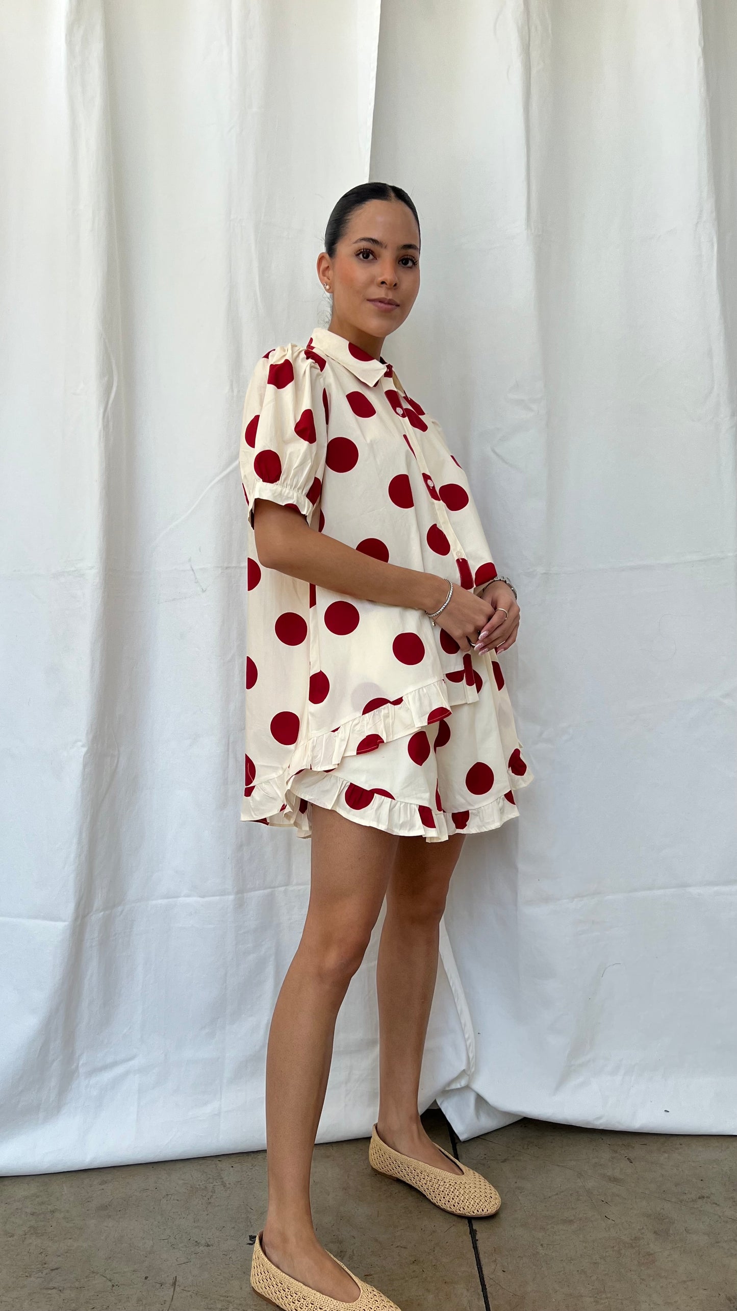 Set Polka rojo