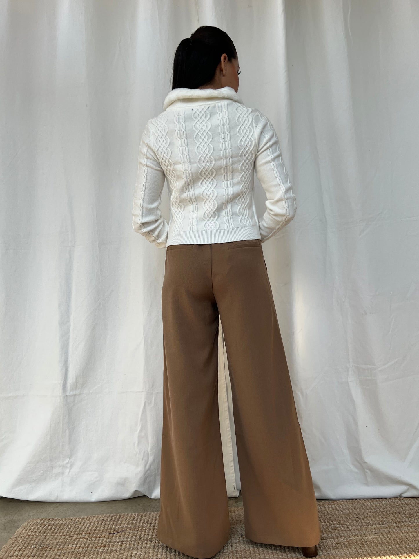 Suéter cuello afelpado