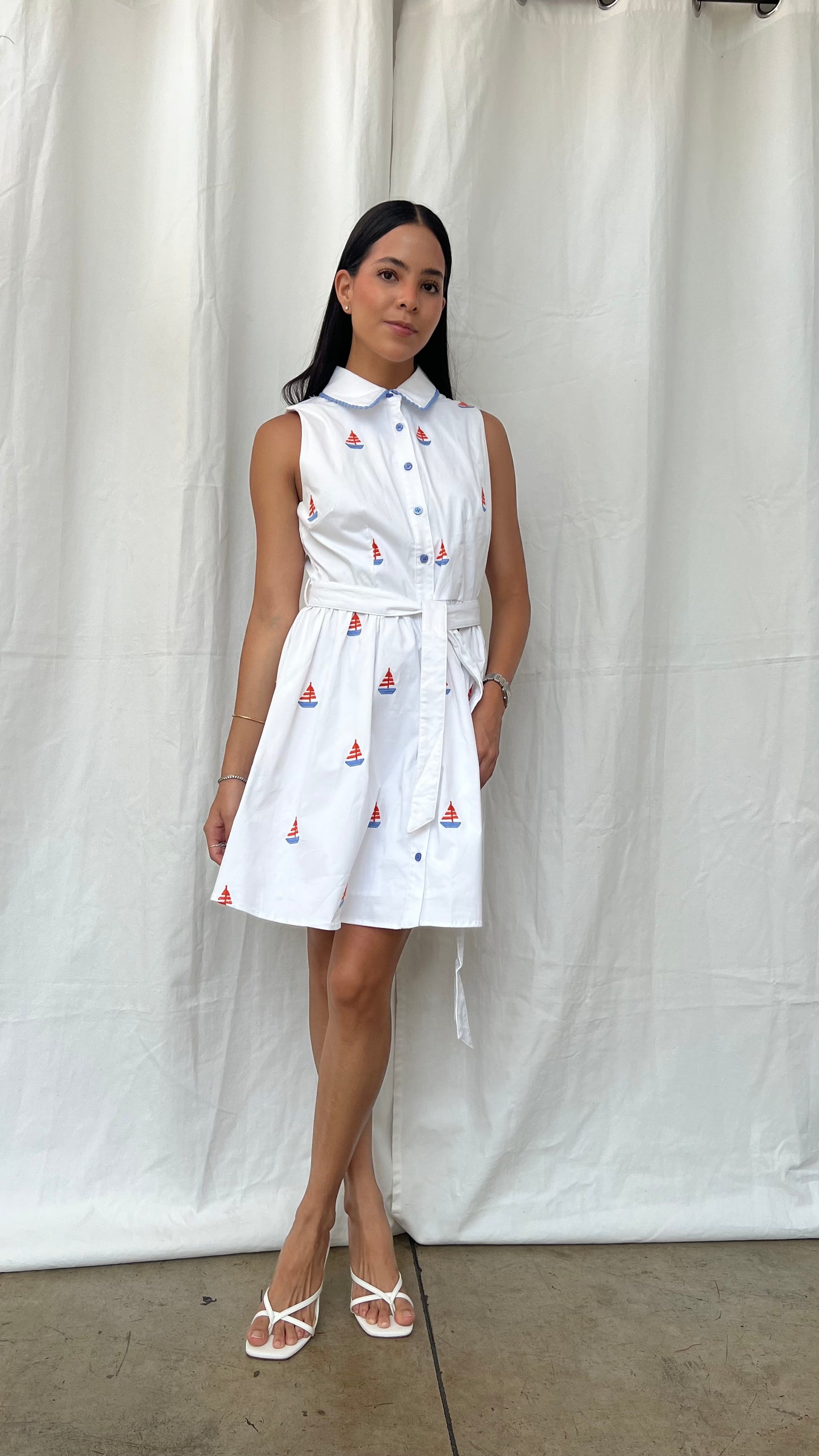 Vestido detalles barcos