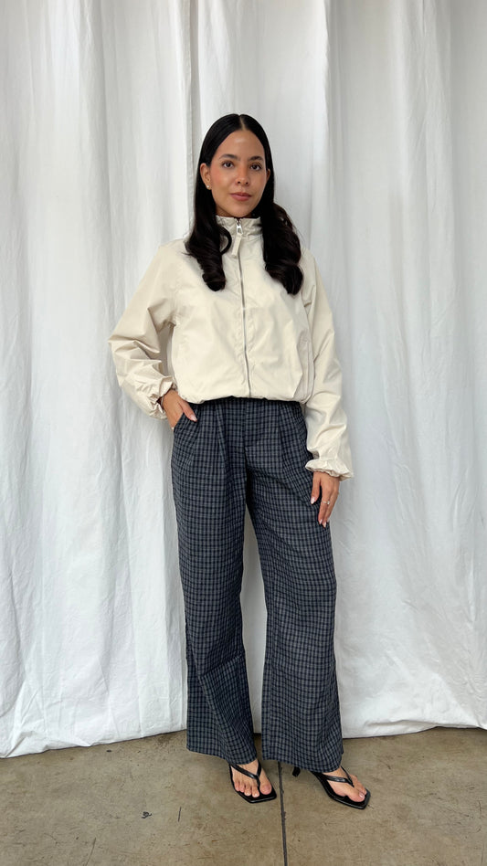 Pantalón cuadros marino