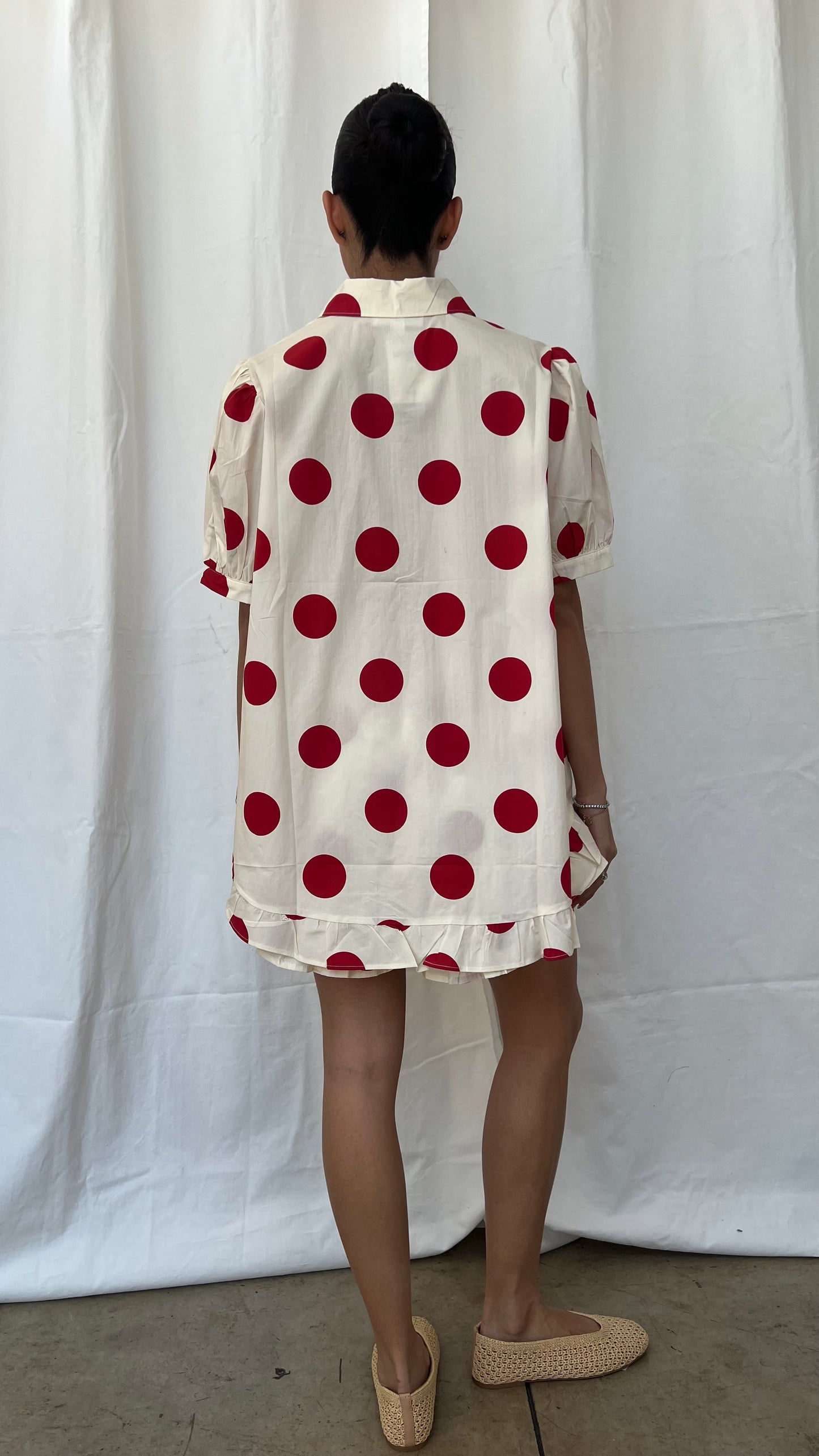 Set Polka rojo