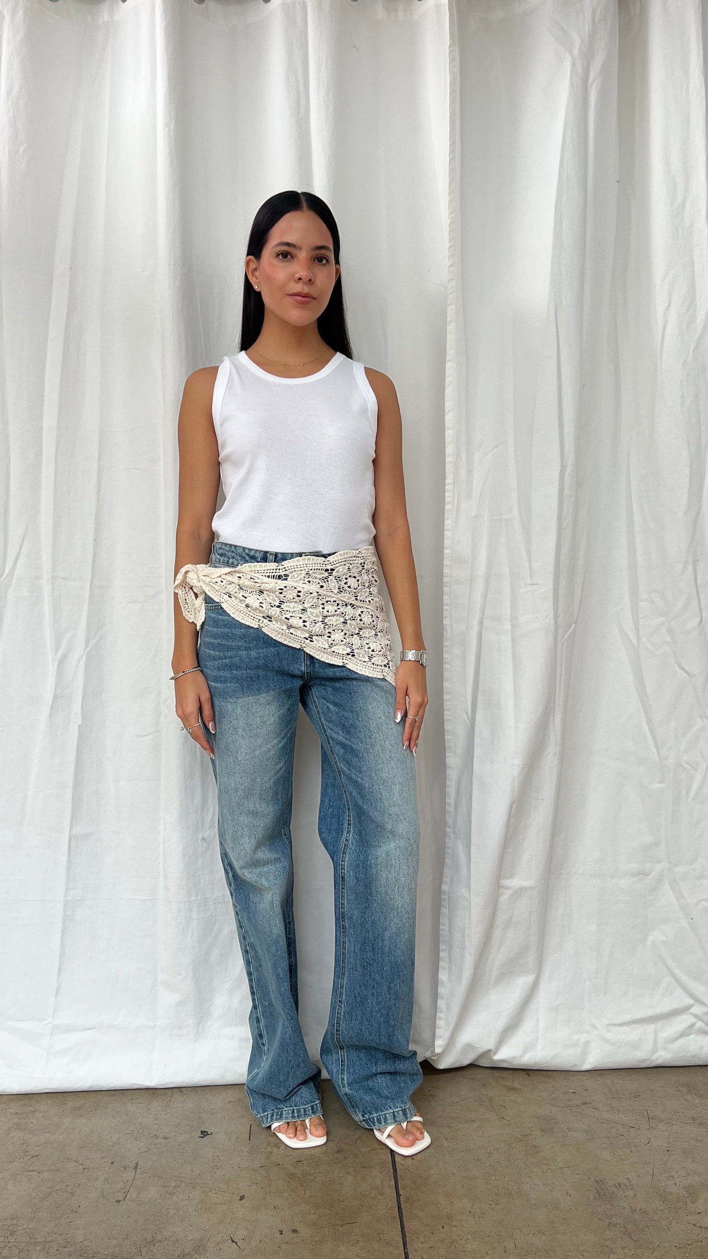 Jeans con pañuelo