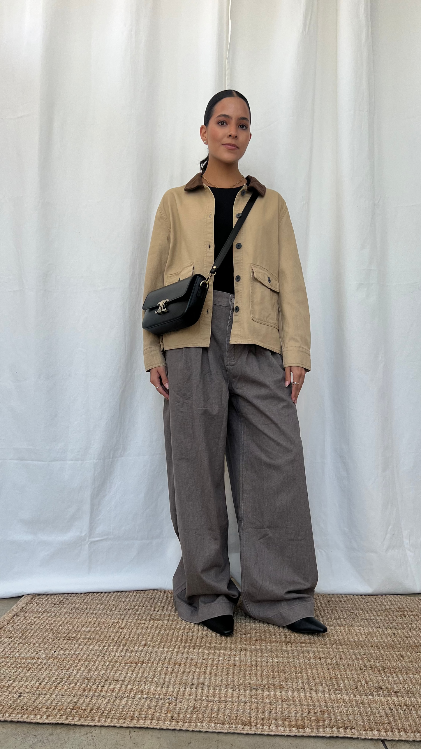 Jeans denim gris