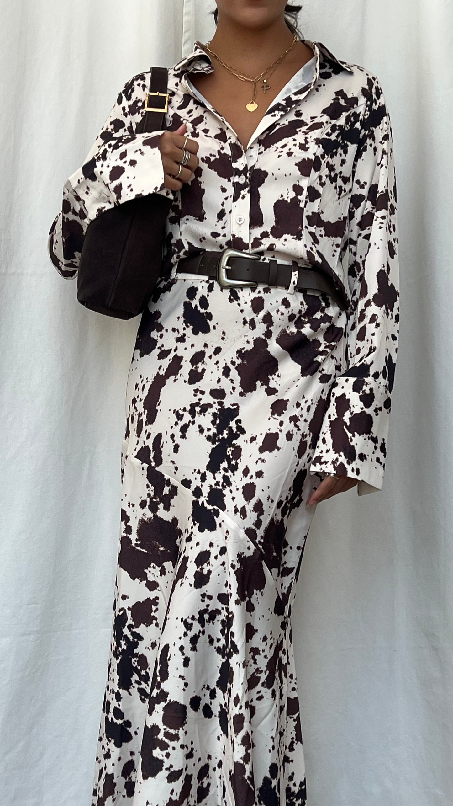 Falda estampado cow