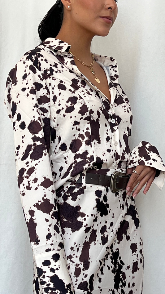 Blusa estampado cow