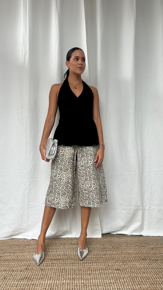Bermudas estampado animal print