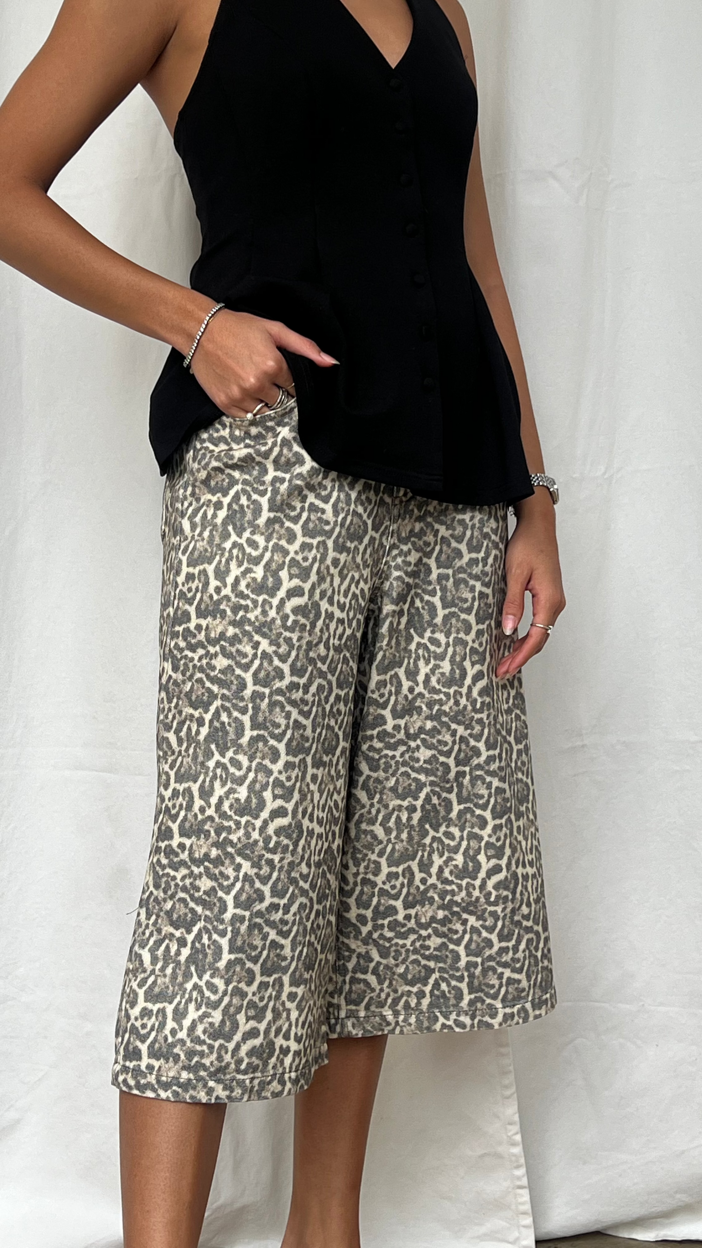 Bermudas estampado animal print